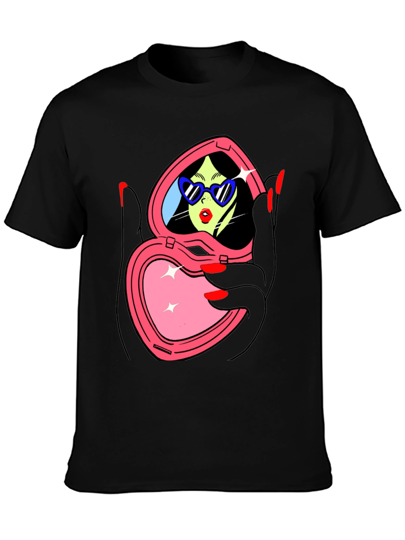 Mirror Heart Graphic T-Shirt