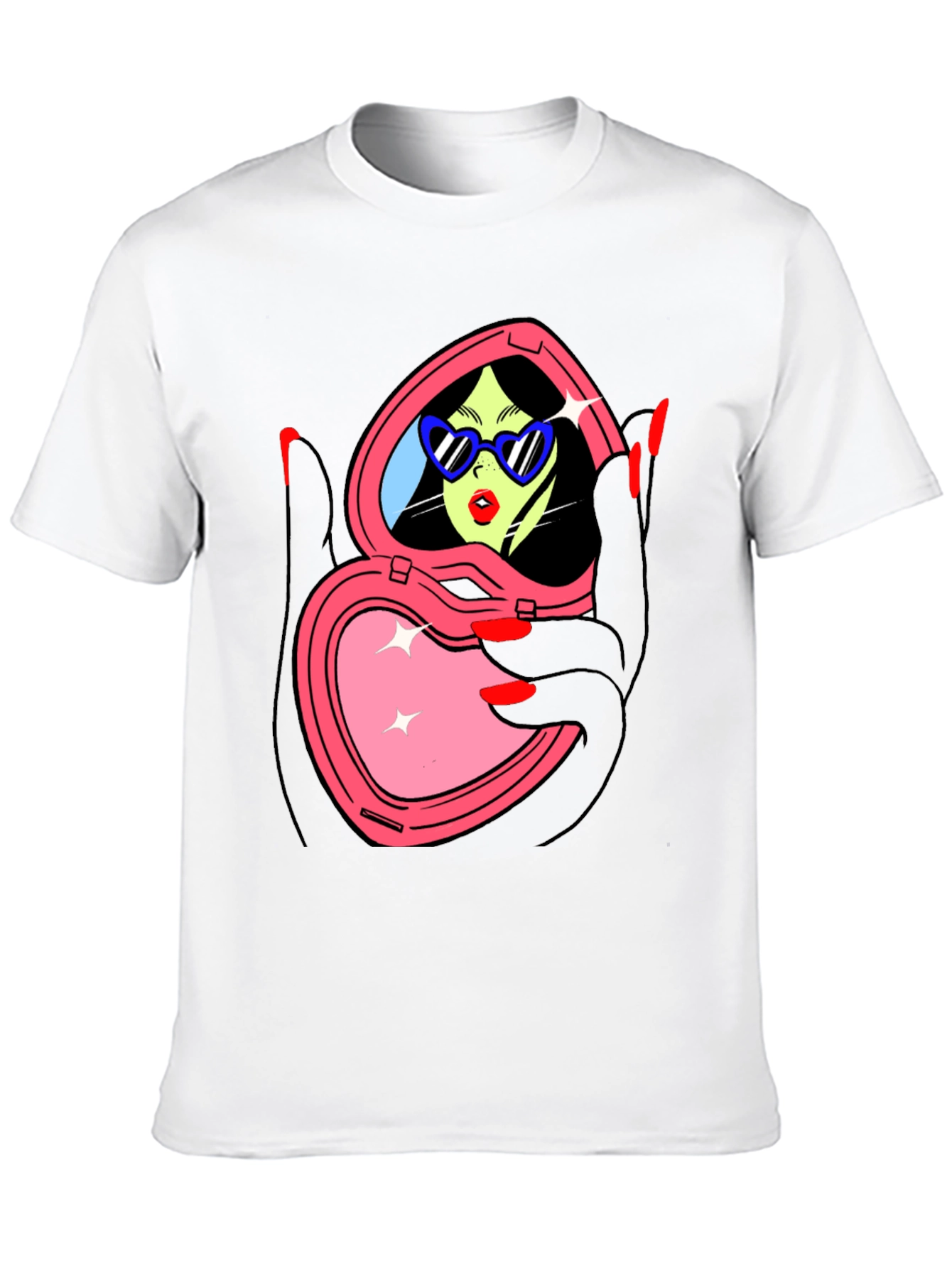 Mirror Heart Graphic T-Shirt