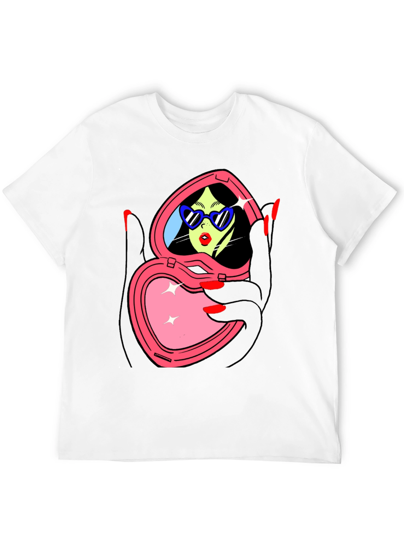 Mirror Heart Graphic T-Shirt