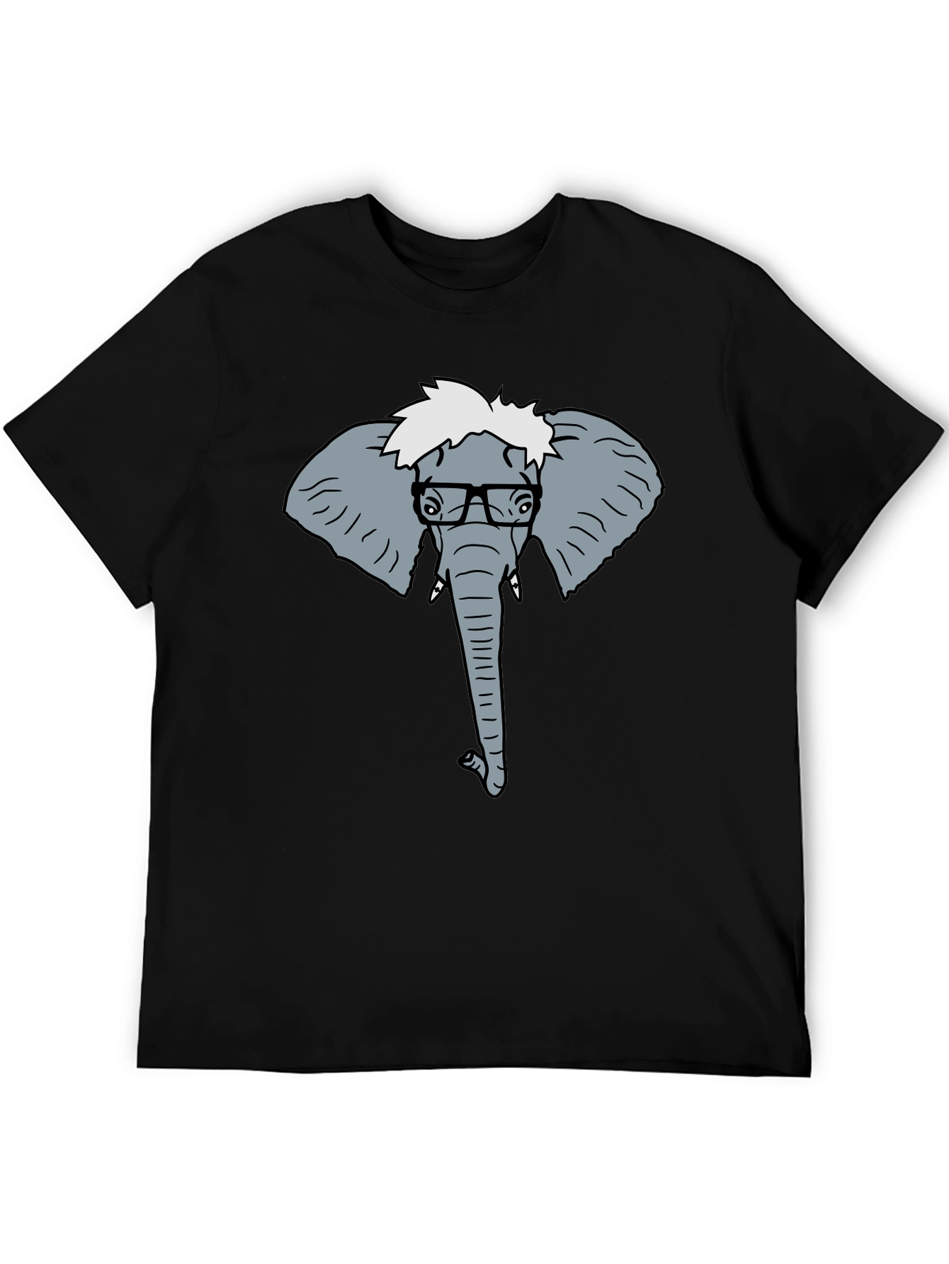 Elephant Nerd T-Shirt - Quirky Graphic Tee
