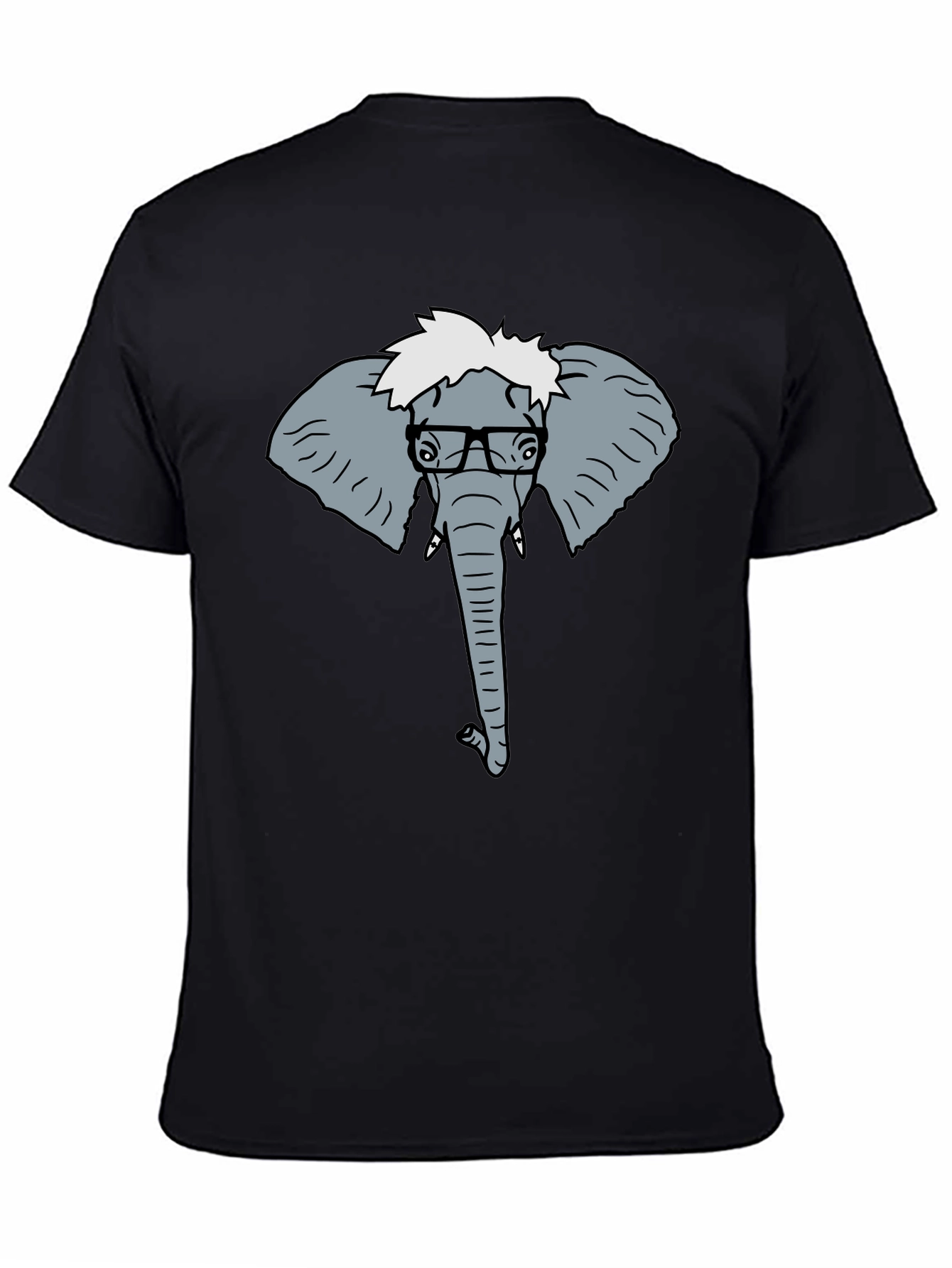 Elephant Nerd T-Shirt - Quirky Graphic Tee