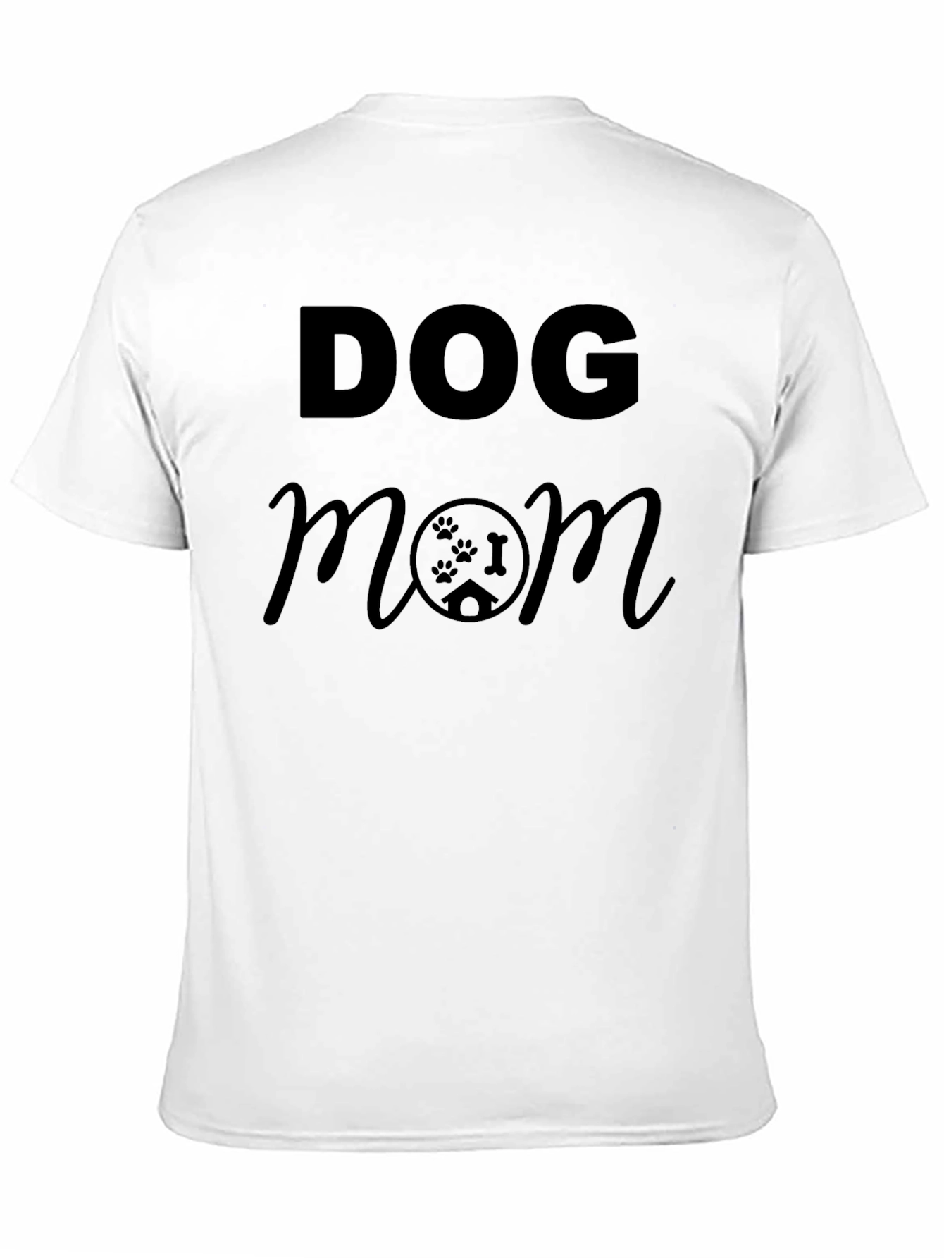 Dog Mom Black Graphic T-Shirt