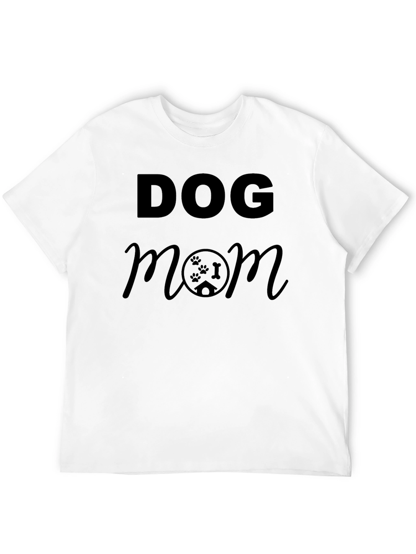 Dog Mom Black Graphic T-Shirt