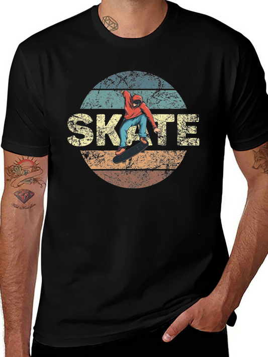 Retro Skate T-Shirt - Vintage Skateboarder Design