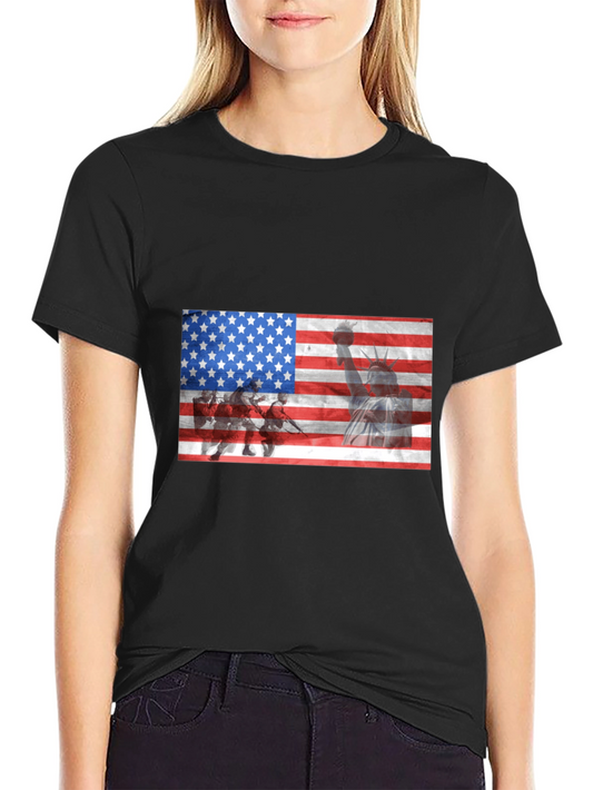 USA Flag Liberty Graphic T-Shirt