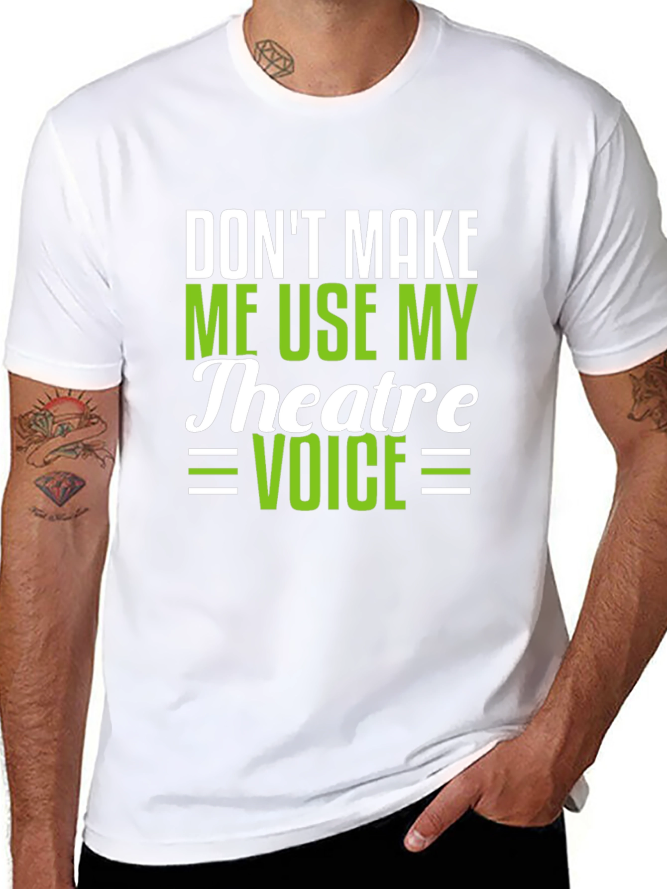 Theatre Voice Funny Black T-Shirt