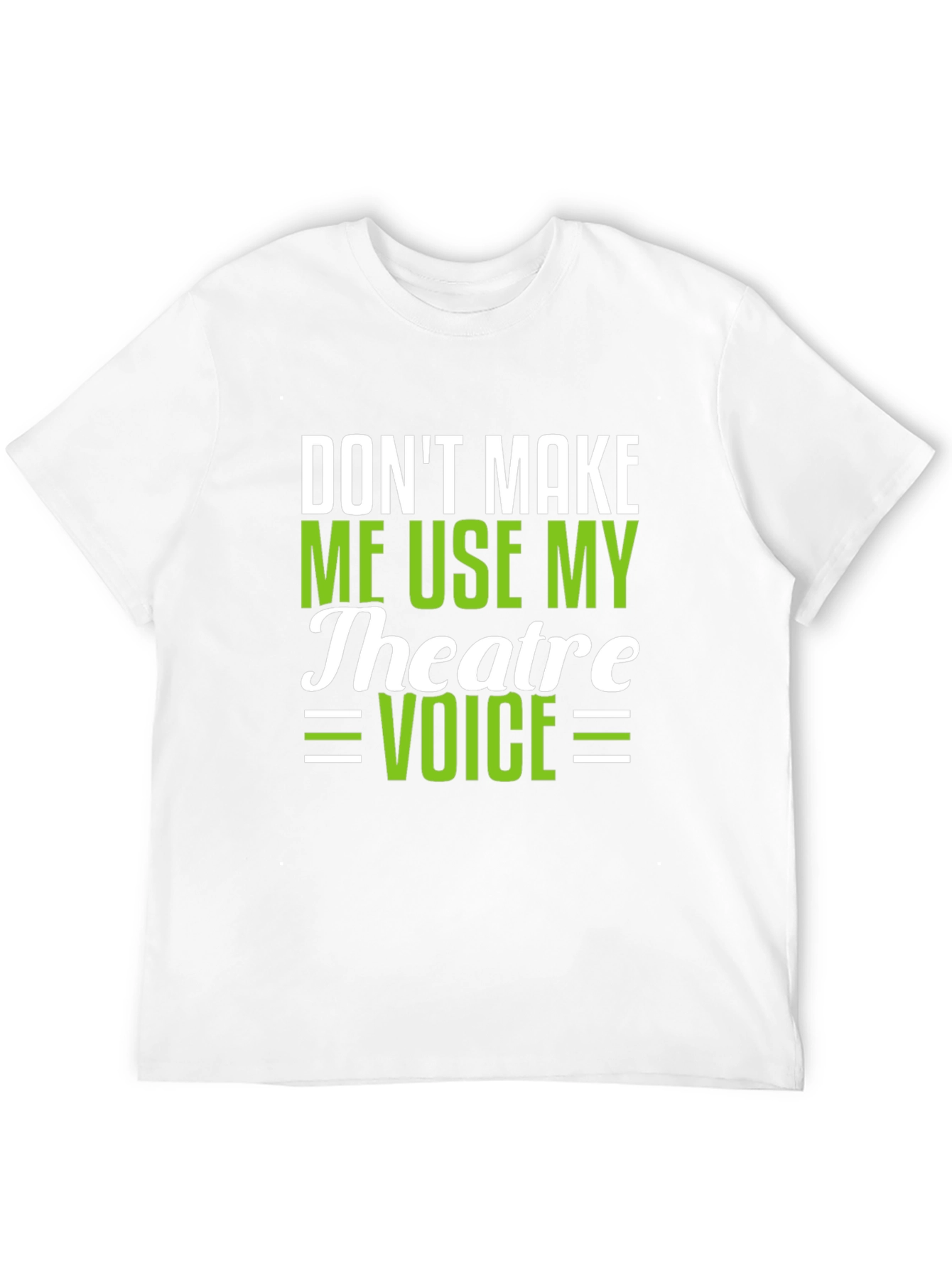 Theatre Voice Funny Black T-Shirt