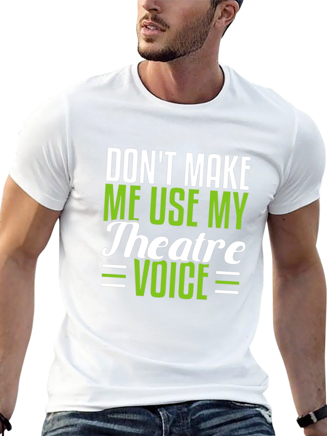 Theatre Voice Funny Black T-Shirt