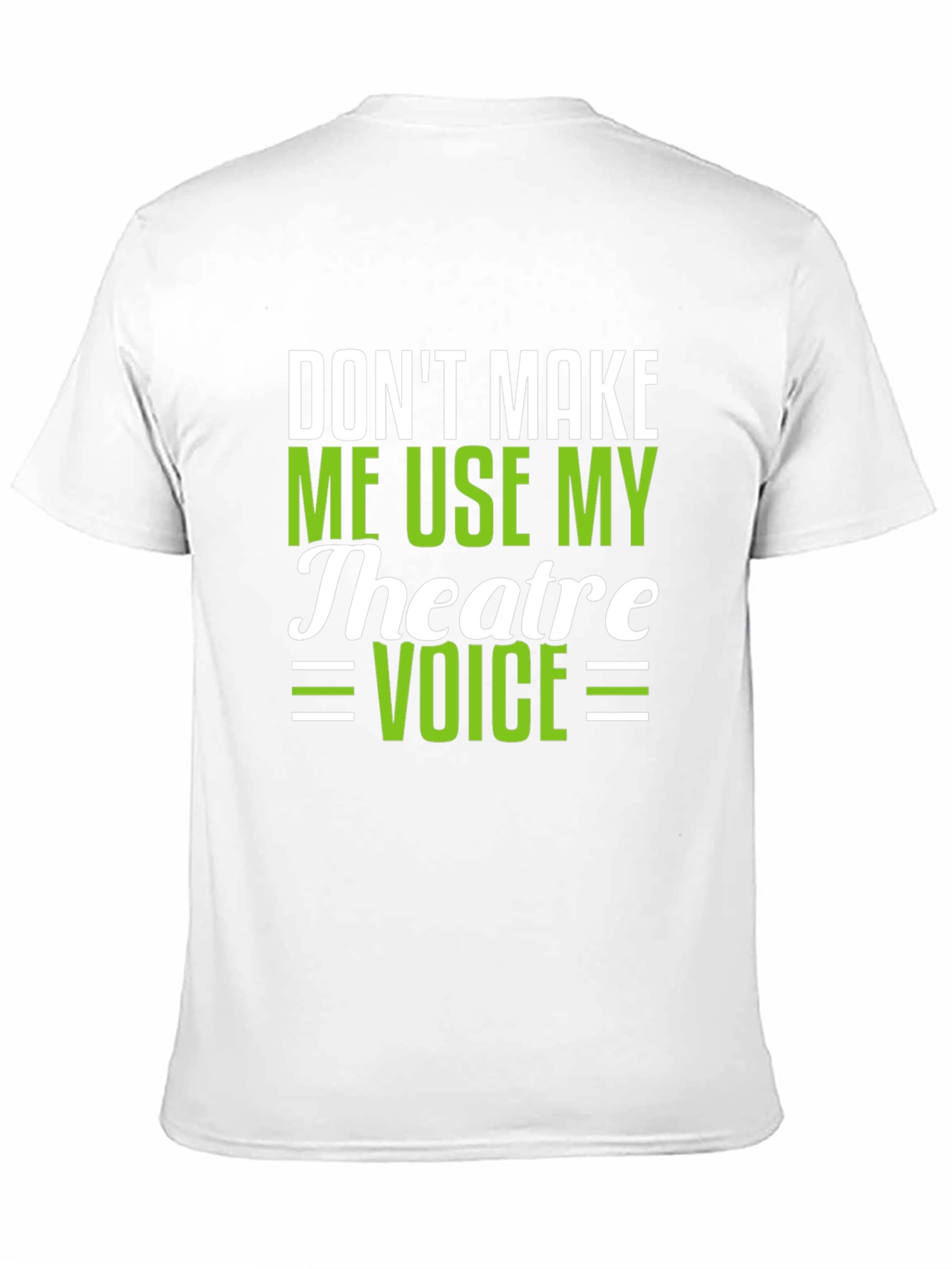 Theatre Voice Funny Black T-Shirt