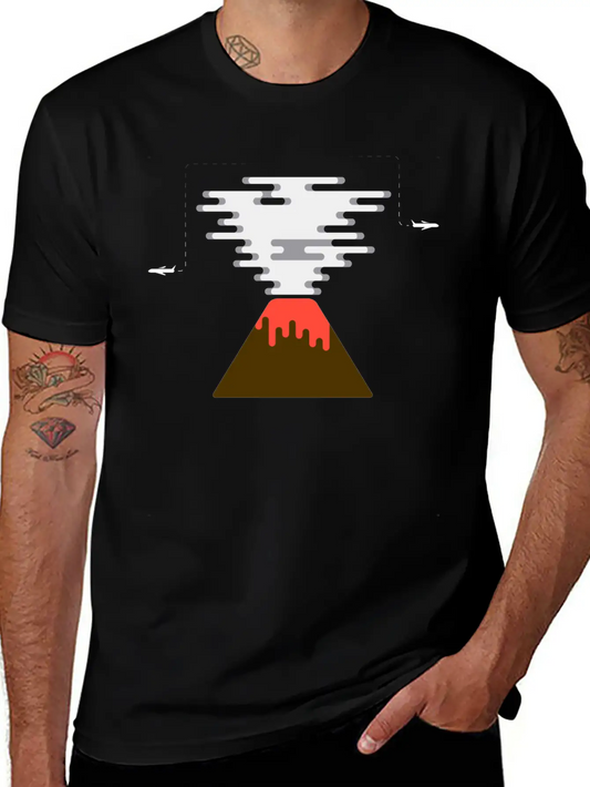 Volcano Stylish Everyday T-Shirt – Unisex Basic Cotton Tee