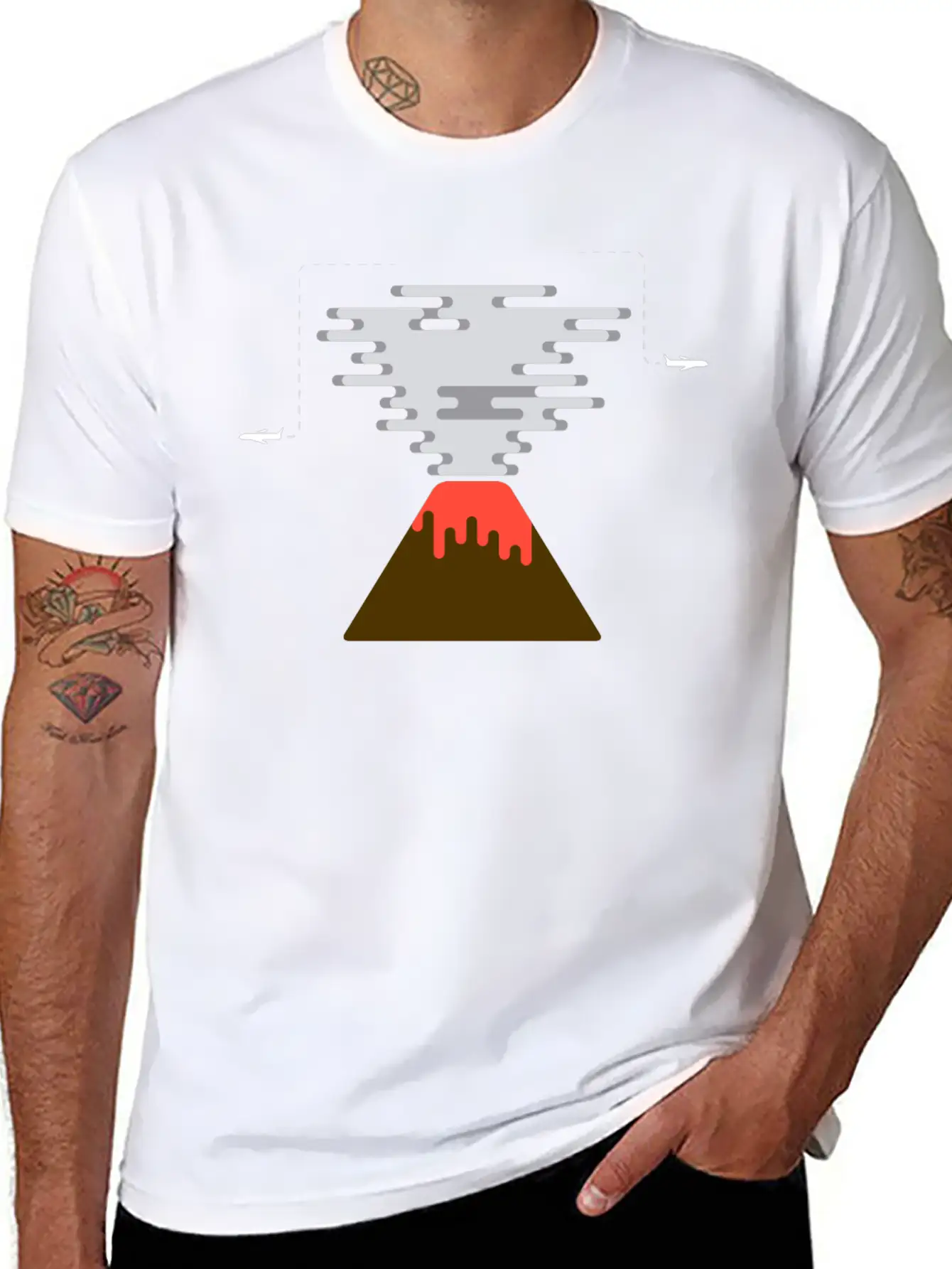 Volcano Stylish Everyday T-Shirt – Unisex Basic Cotton Tee