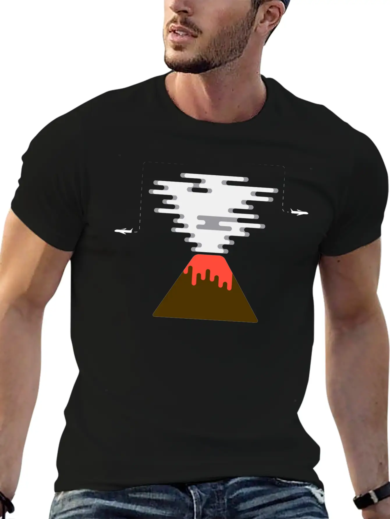 Volcano Stylish Everyday T-Shirt – Unisex Basic Cotton Tee