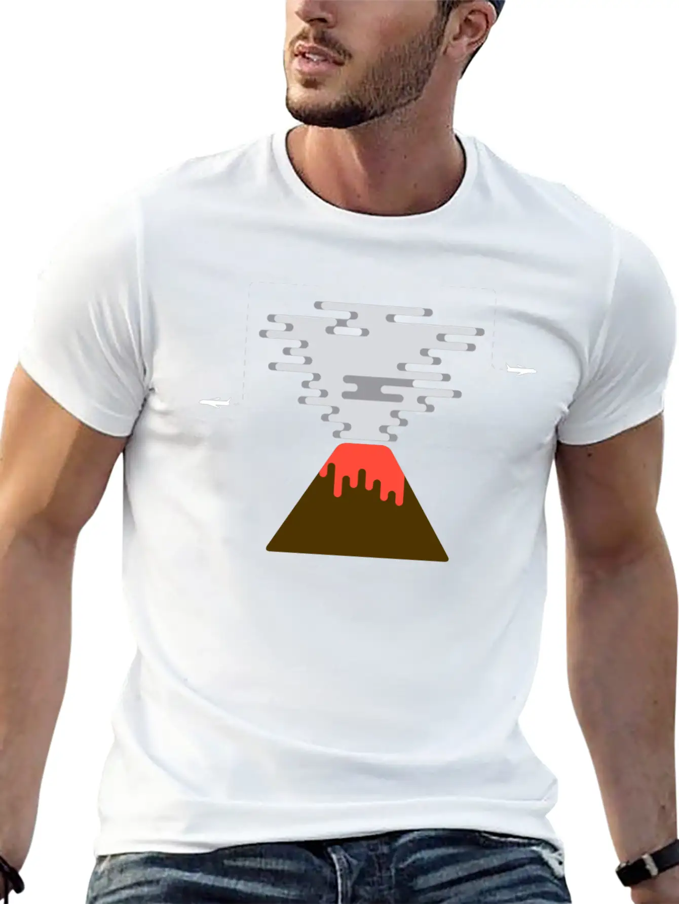 Volcano Stylish Everyday T-Shirt – Unisex Basic Cotton Tee