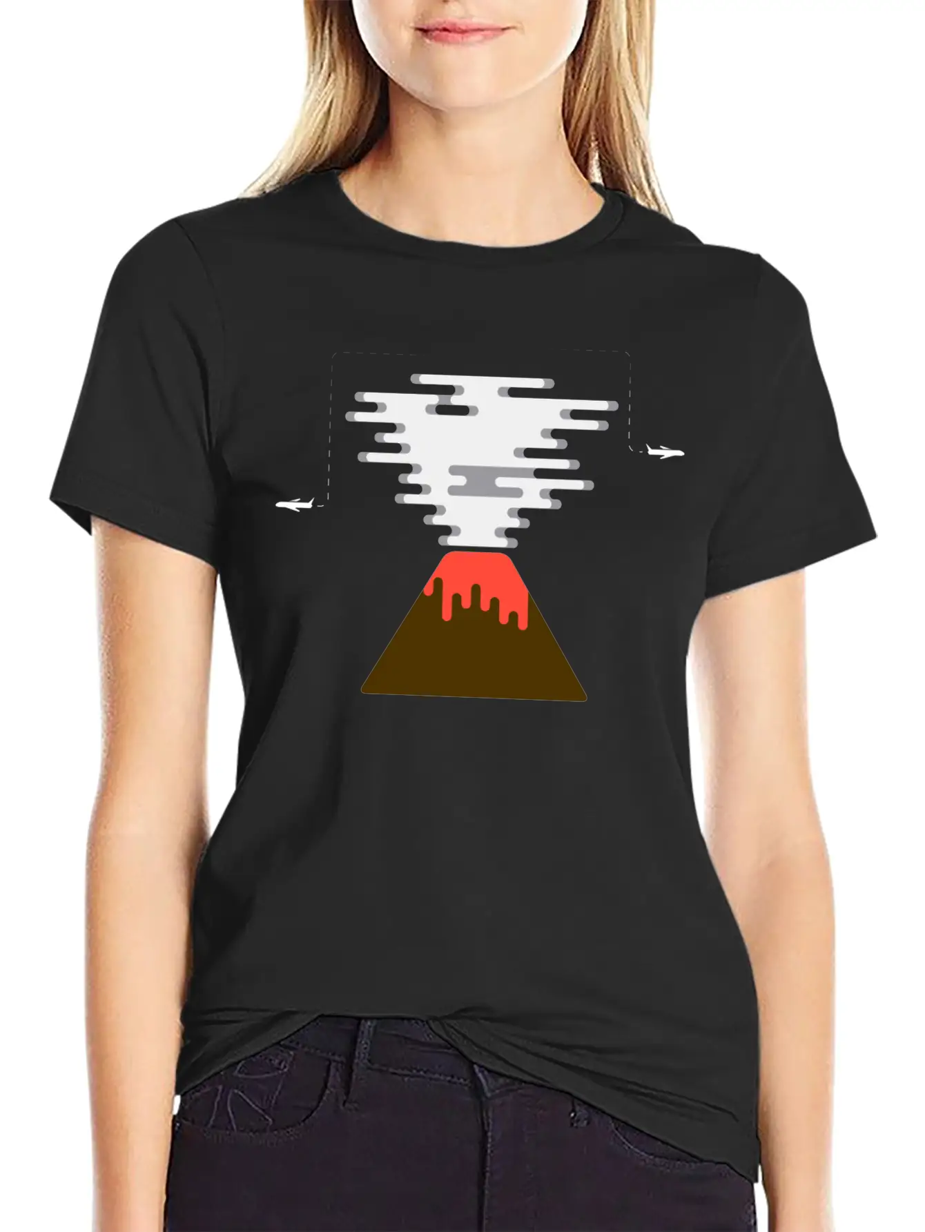 Volcano Stylish Everyday T-Shirt – Unisex Basic Cotton Tee