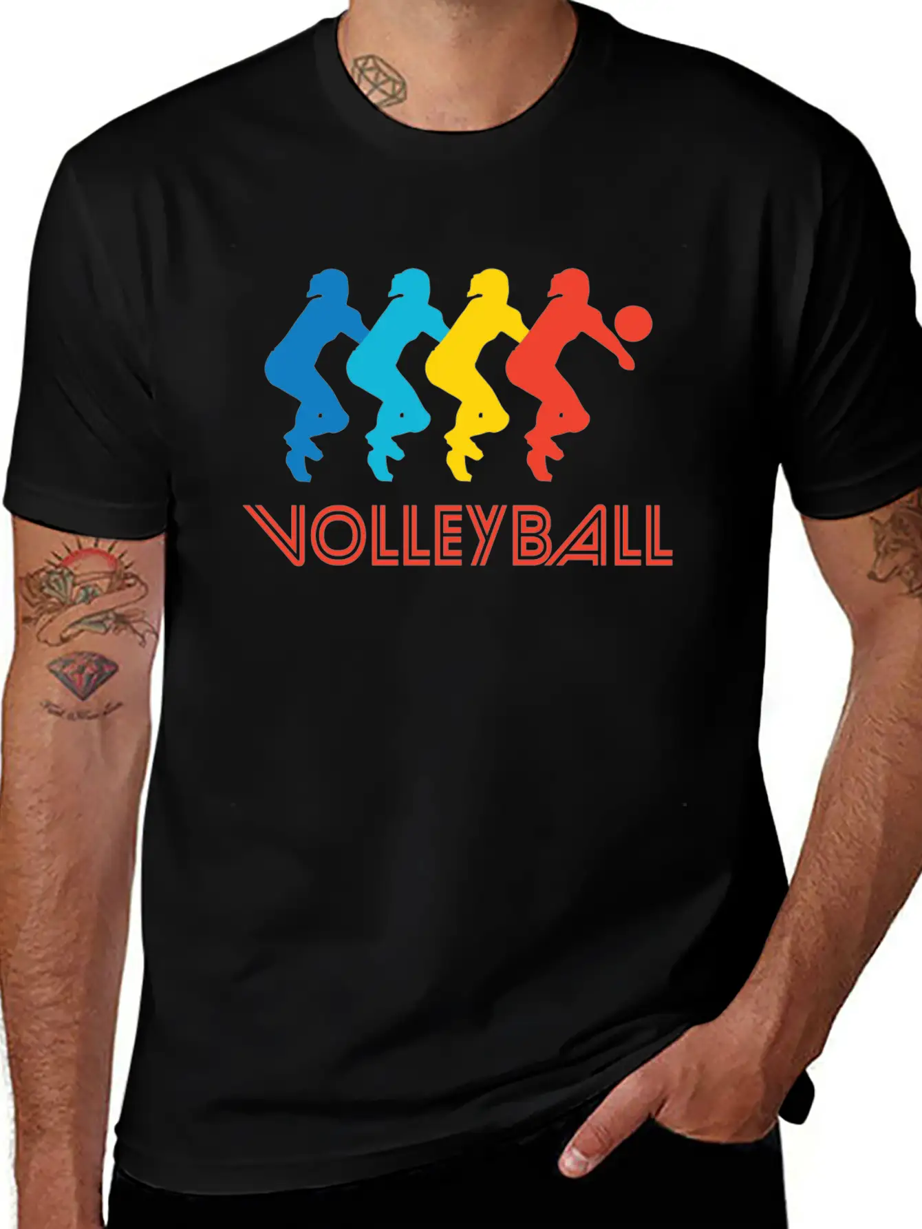 Volleyball Pop Art Stylish Everyday T-Shirt – Unisex Basic Cotton Tee