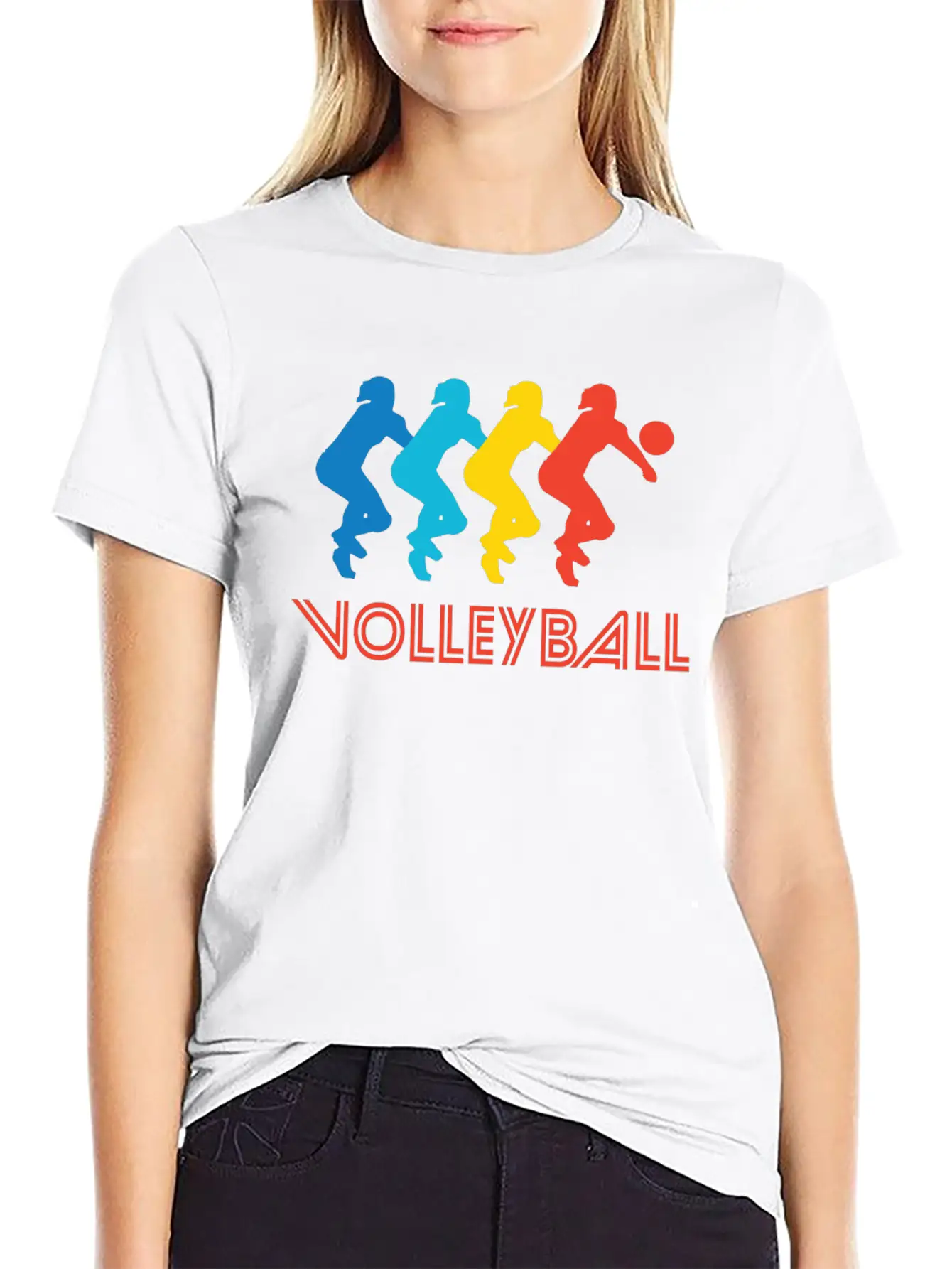 Volleyball Pop Art Stylish Everyday T-Shirt – Unisex Basic Cotton Tee