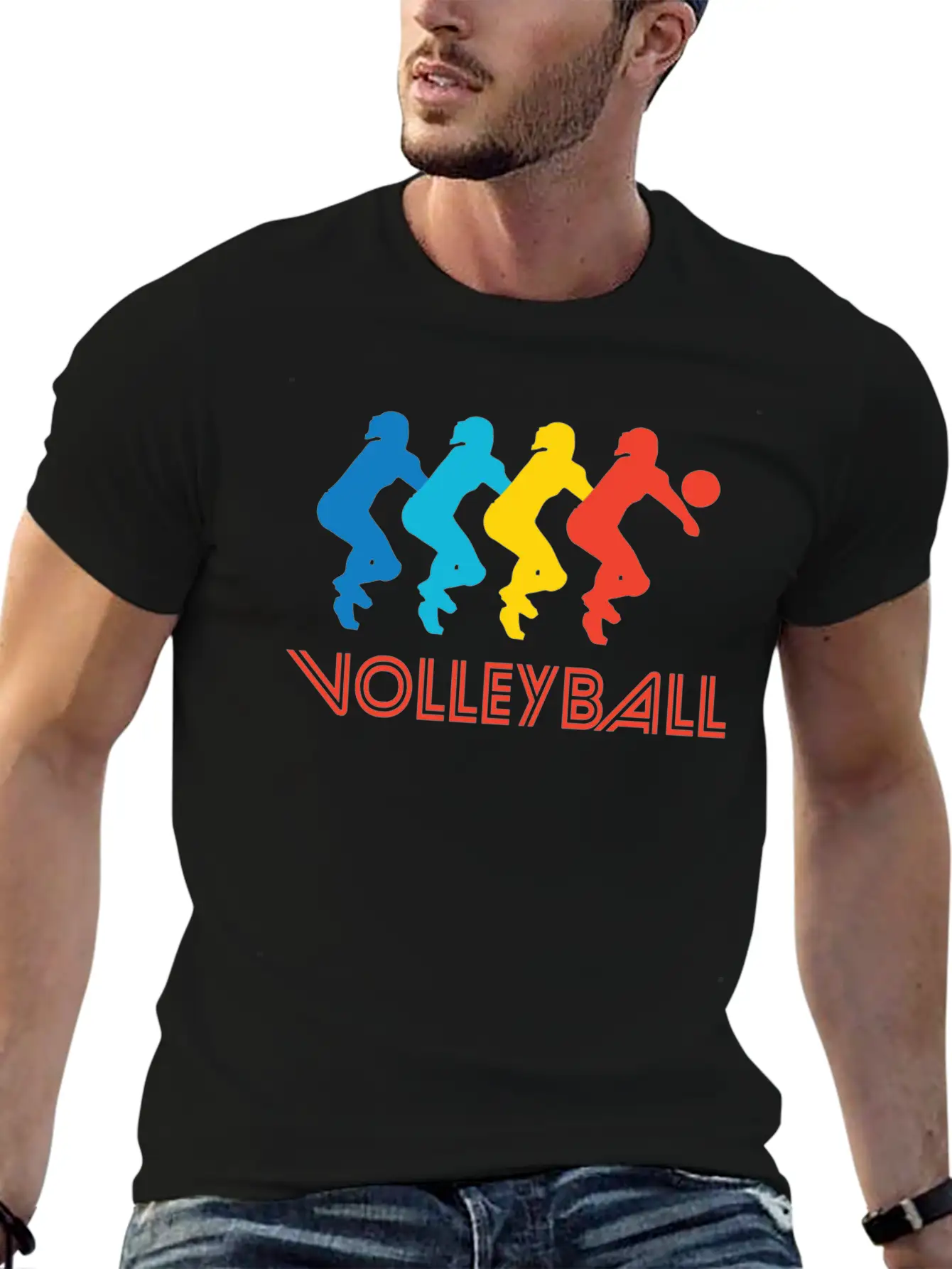 Volleyball Pop Art Stylish Everyday T-Shirt – Unisex Basic Cotton Tee