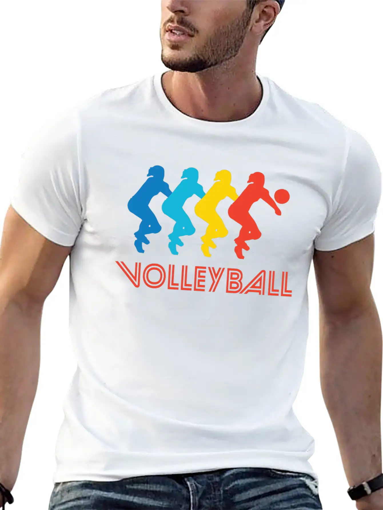 Volleyball Pop Art Stylish Everyday T-Shirt – Unisex Basic Cotton Tee