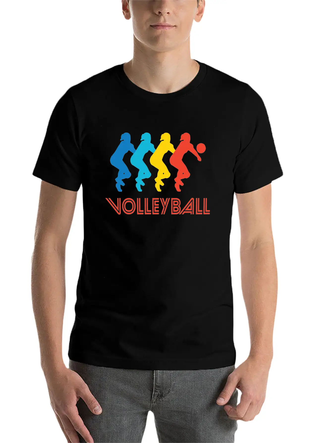 Volleyball Pop Art Stylish Everyday T-Shirt – Unisex Basic Cotton Tee