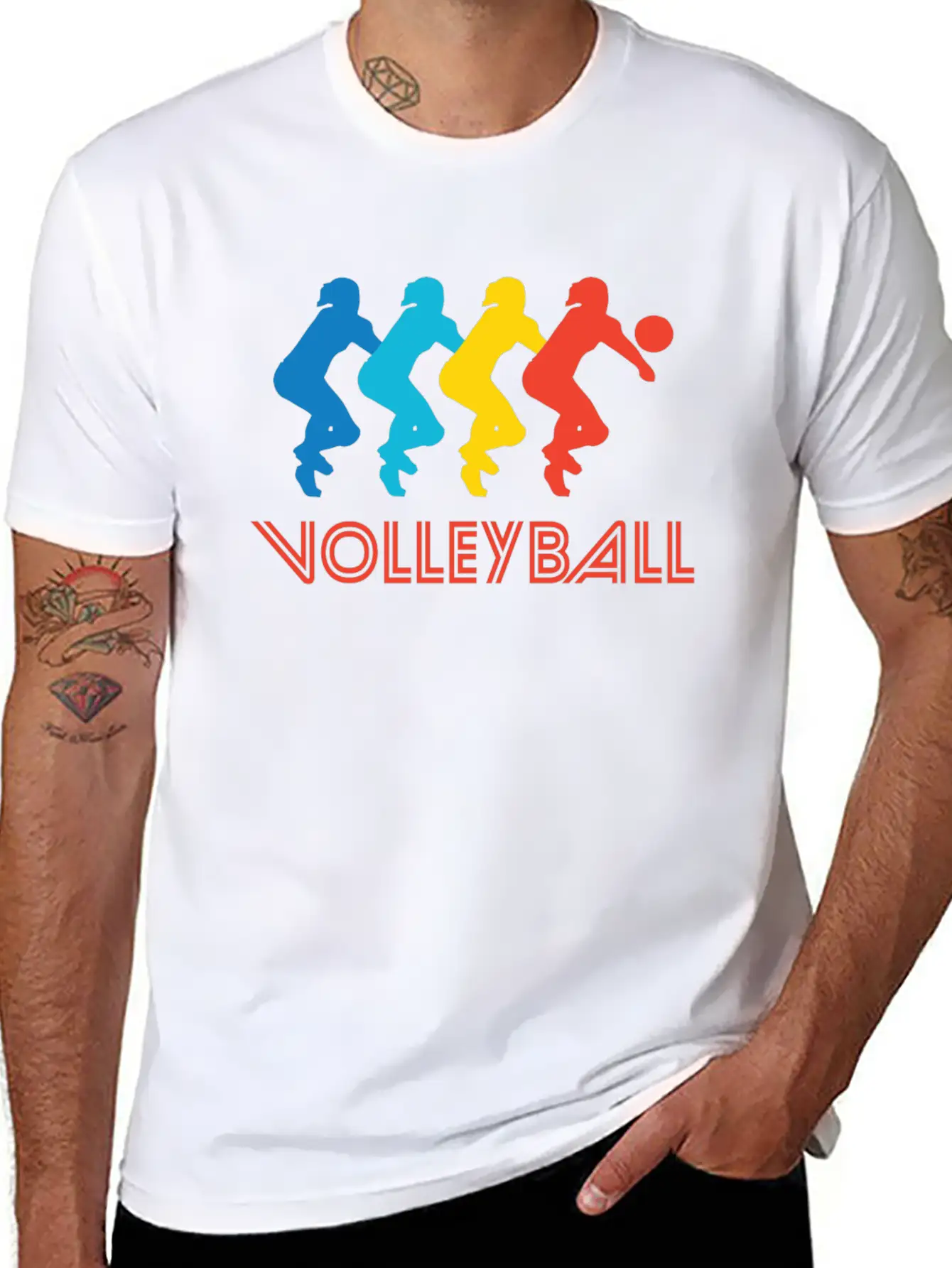 Volleyball Pop Art Stylish Everyday T-Shirt – Unisex Basic Cotton Tee