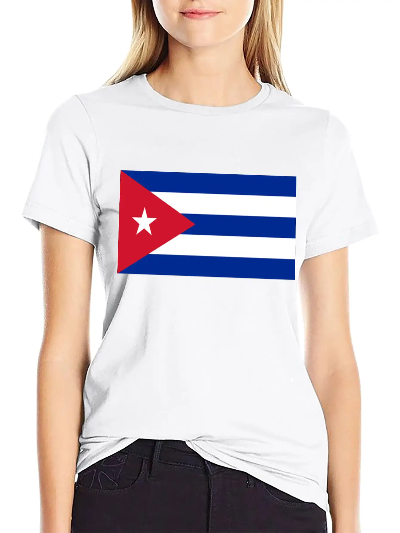 Vote Cuba Flag Unisex Short Sleeve Soft Cotton T-Shirt – Casual Everyday Wear