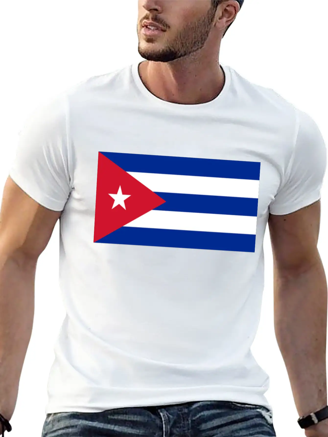 Vote Cuba Flag Unisex Short Sleeve Soft Cotton T-Shirt – Casual Everyday Wear