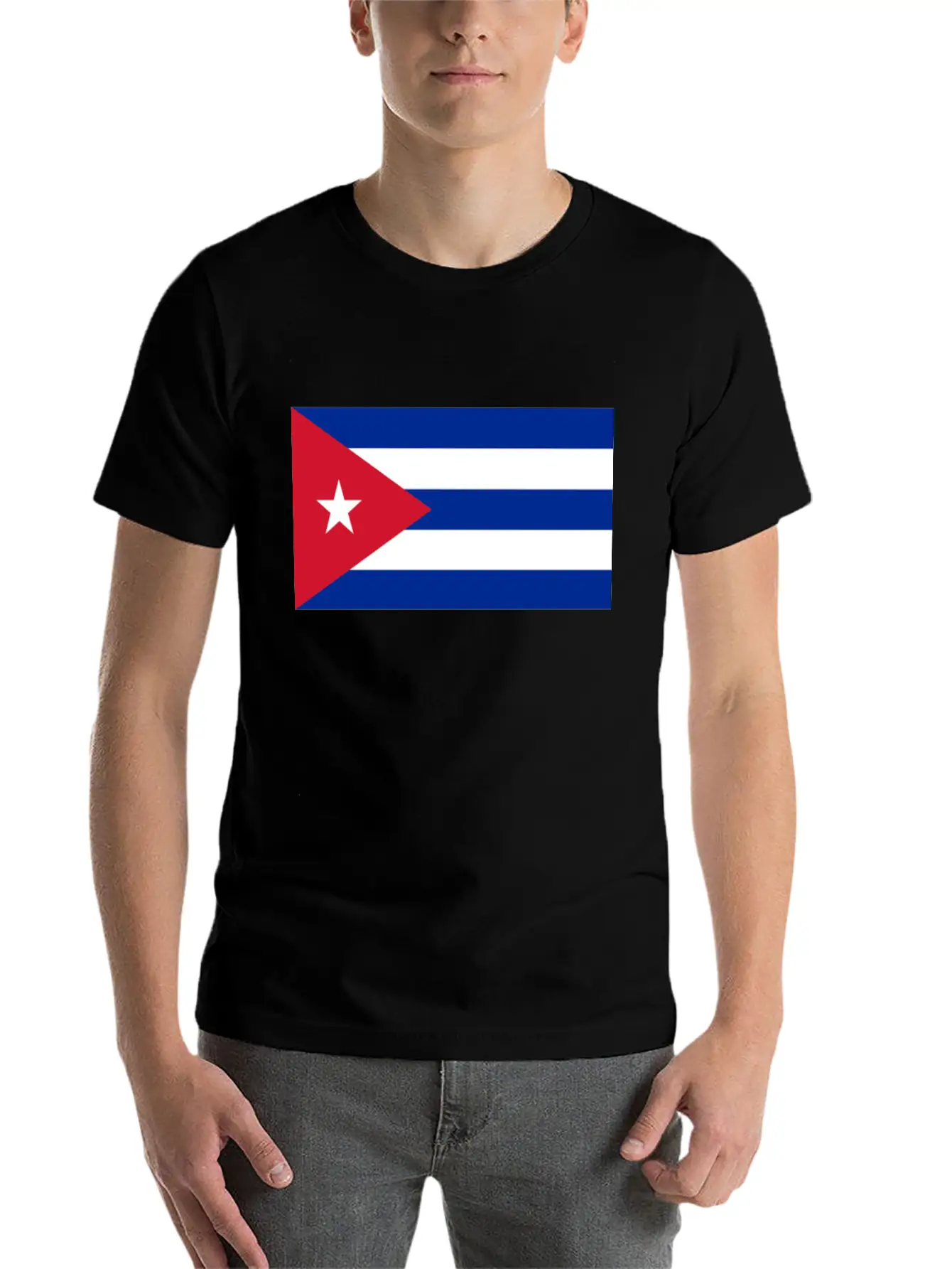Vote Cuba Flag Unisex Short Sleeve Soft Cotton T-Shirt – Casual Everyday Wear