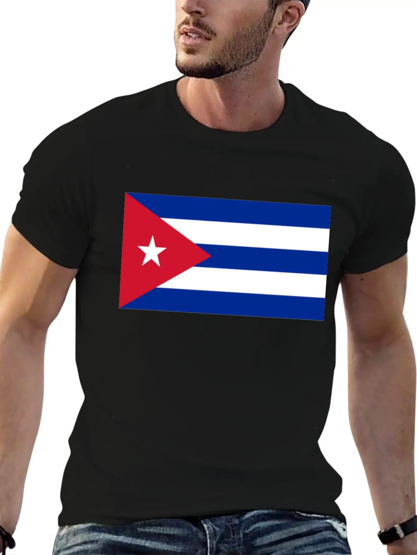 Vote Cuba Flag Unisex Short Sleeve Soft Cotton T-Shirt – Casual Everyday Wear