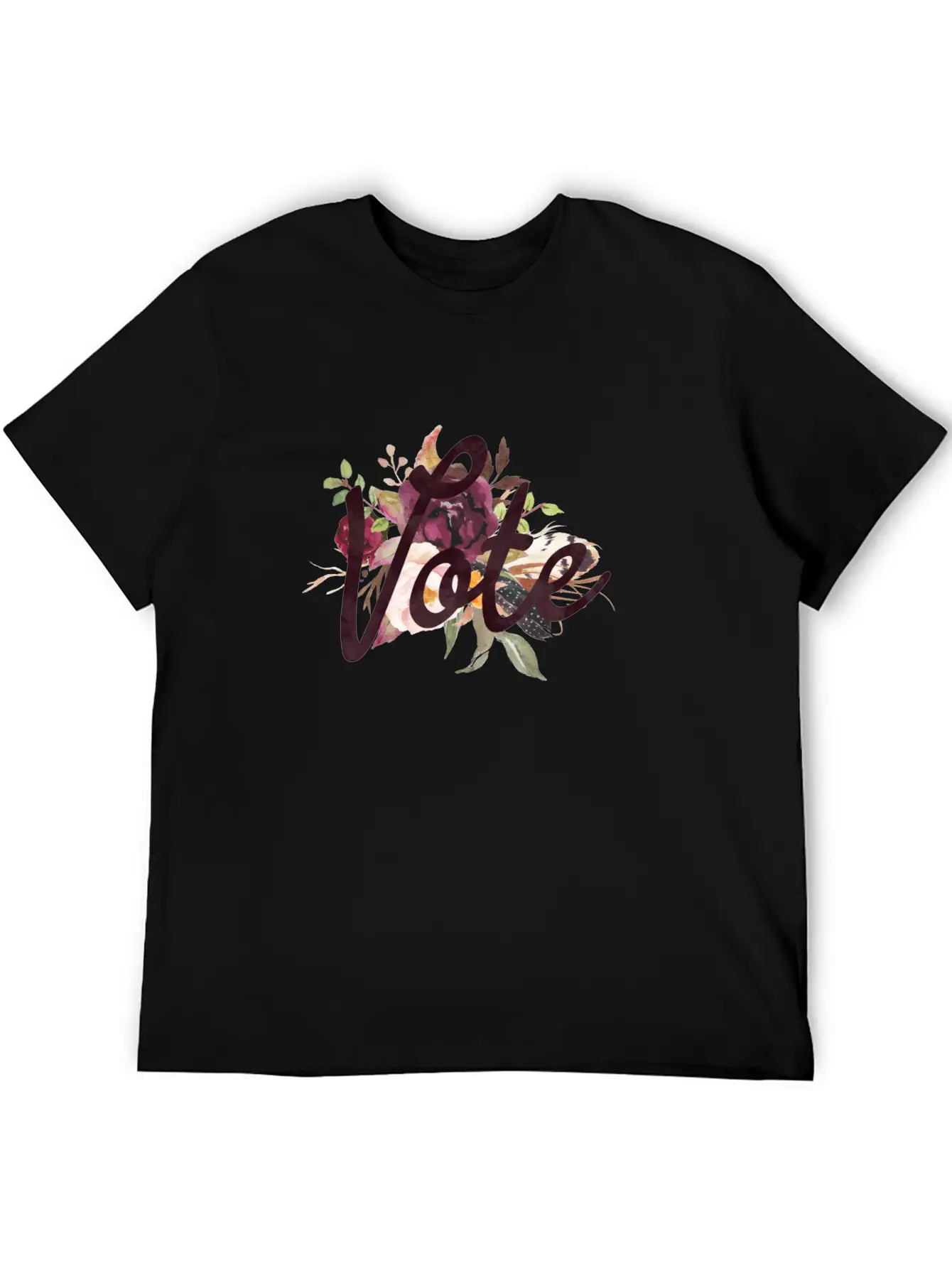 Vote Floral Basic Graphic T-Shirt – Daily Comfort In Soft Cotton