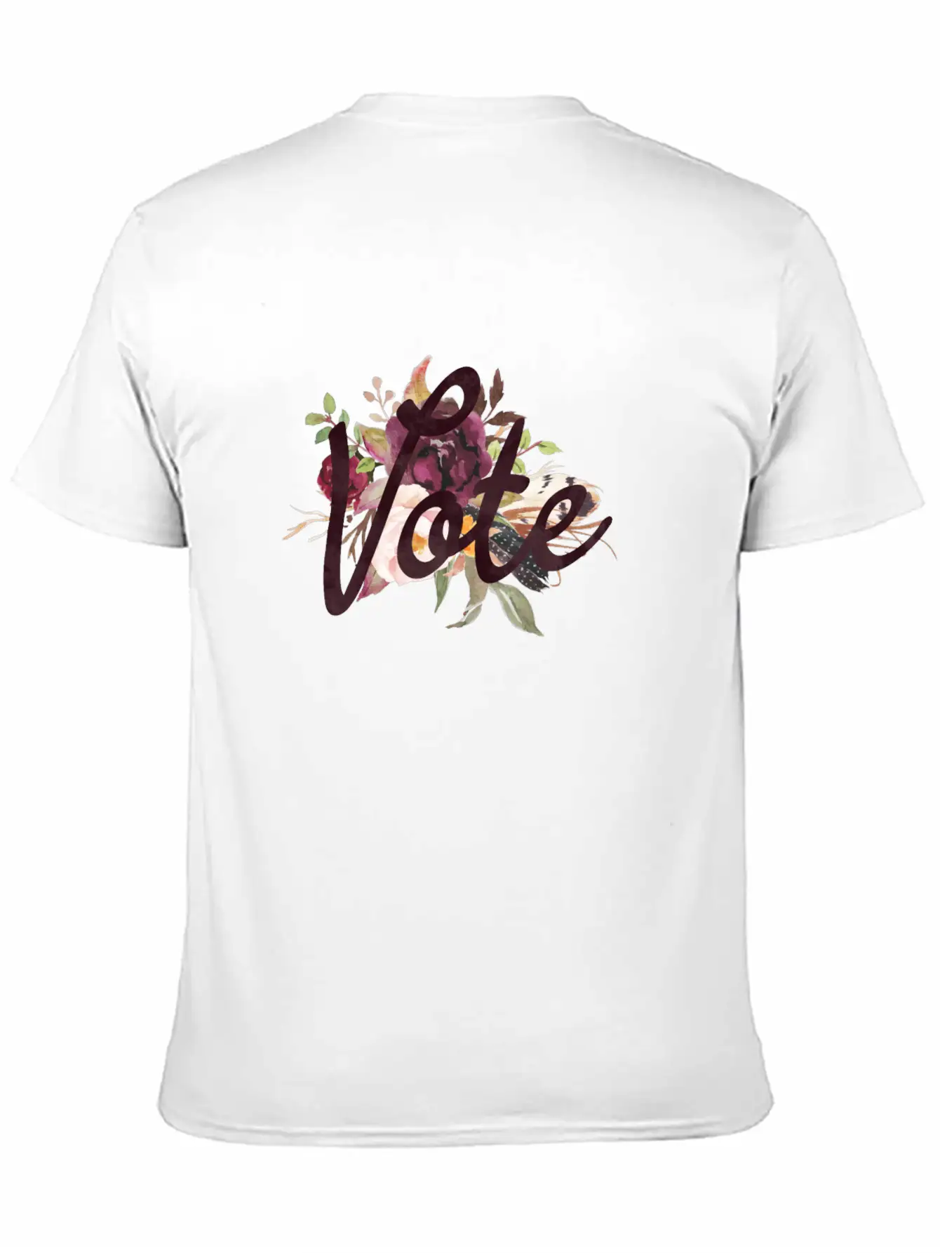 Vote Floral Basic Graphic T-Shirt – Daily Comfort In Soft Cotton
