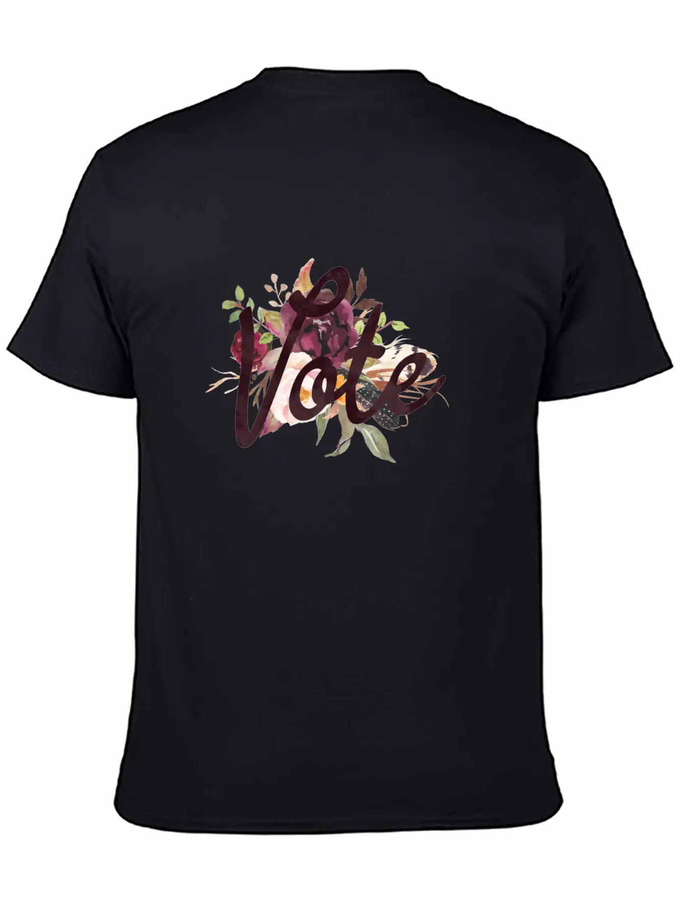 Vote Floral Basic Graphic T-Shirt – Daily Comfort In Soft Cotton