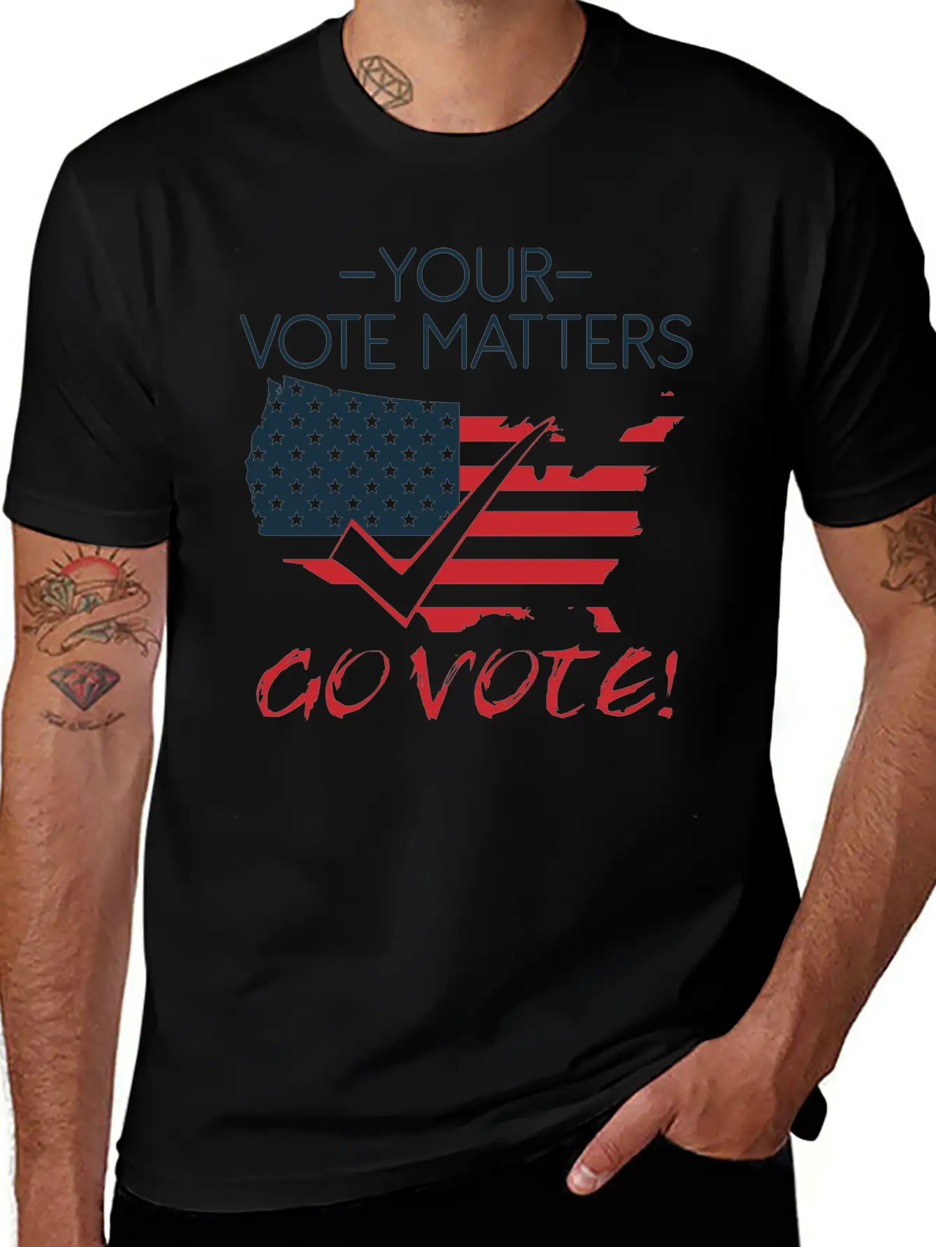 Vote Voting Elections President Voice Decision Stylish Everyday T-Shirt – Unisex Basic Cotton Tee