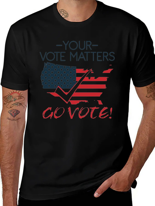 Vote Voting Elections President Voice Decision Stylish Everyday T-Shirt – Unisex Basic Cotton Tee
