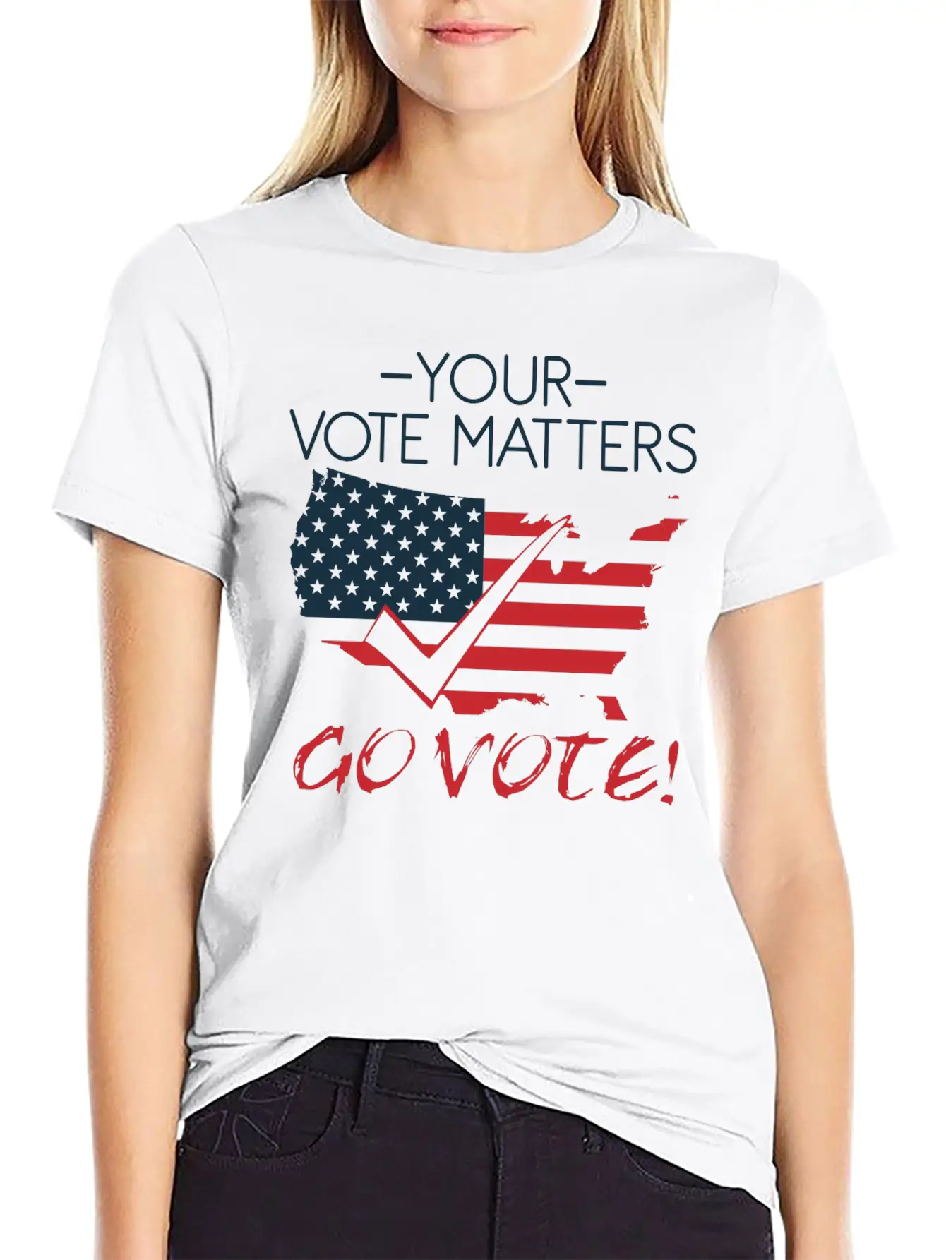 Vote Voting Elections President Voice Decision Stylish Everyday T-Shirt – Unisex Basic Cotton Tee