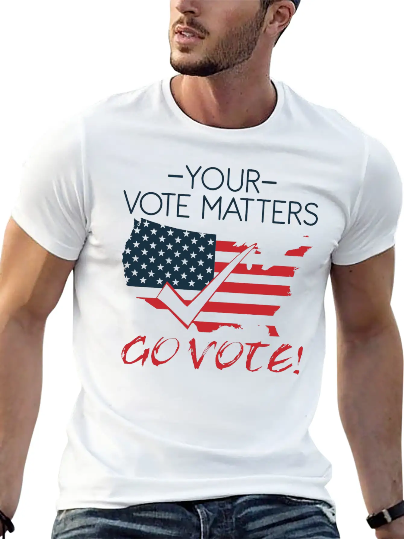 Vote Voting Elections President Voice Decision Stylish Everyday T-Shirt – Unisex Basic Cotton Tee