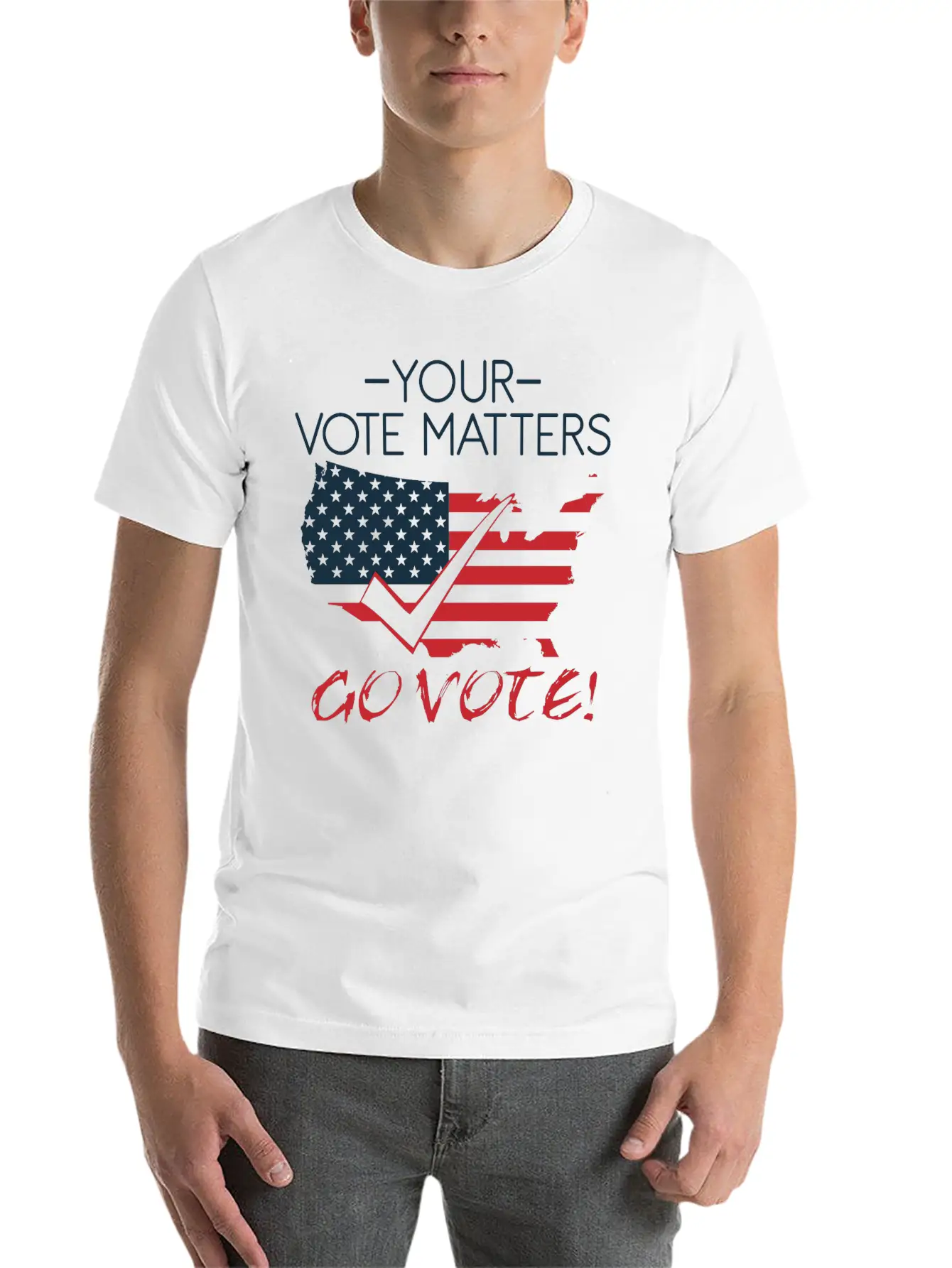 Vote Voting Elections President Voice Decision Stylish Everyday T-Shirt – Unisex Basic Cotton Tee