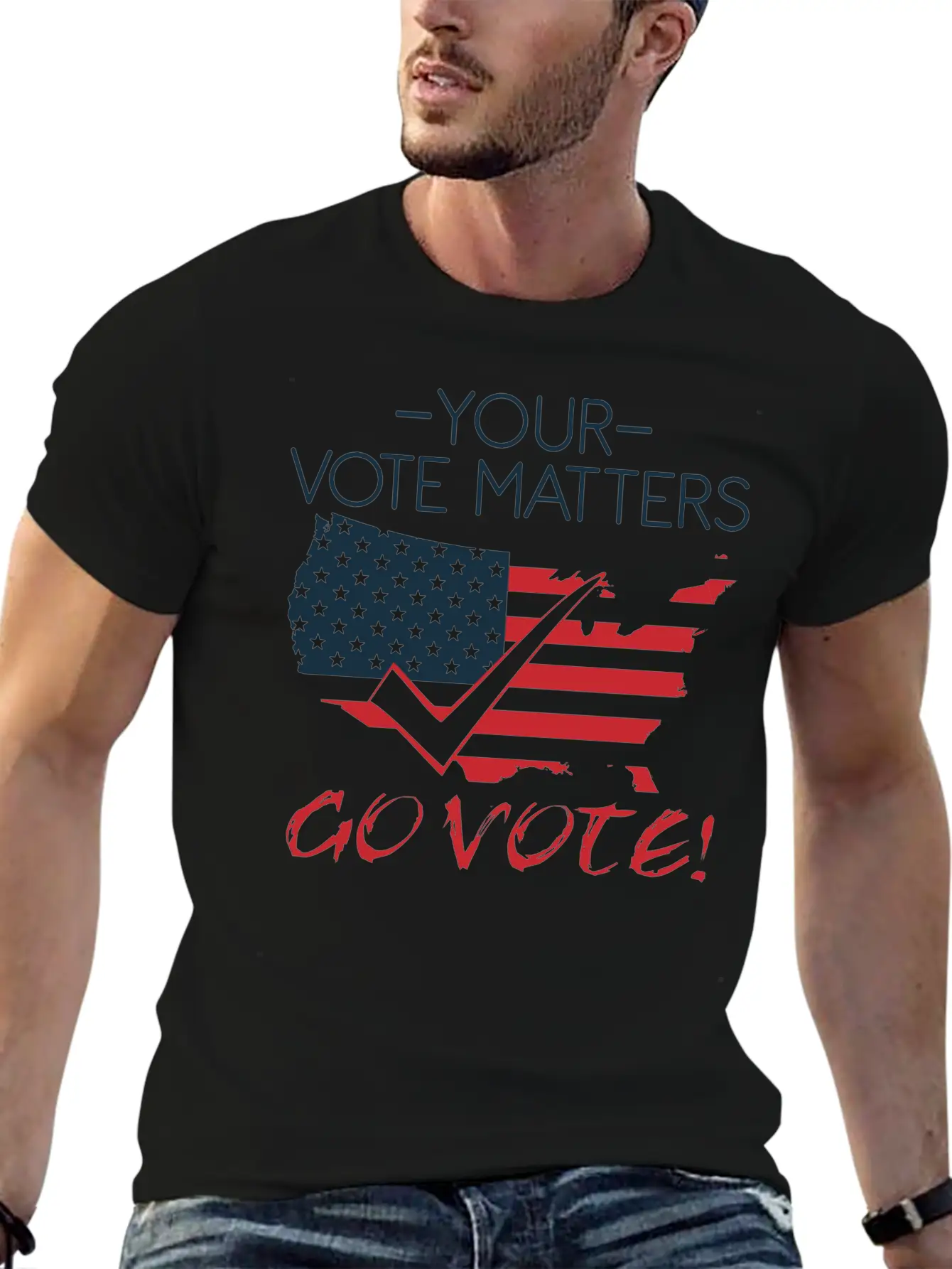 Vote Voting Elections President Voice Decision Stylish Everyday T-Shirt – Unisex Basic Cotton Tee