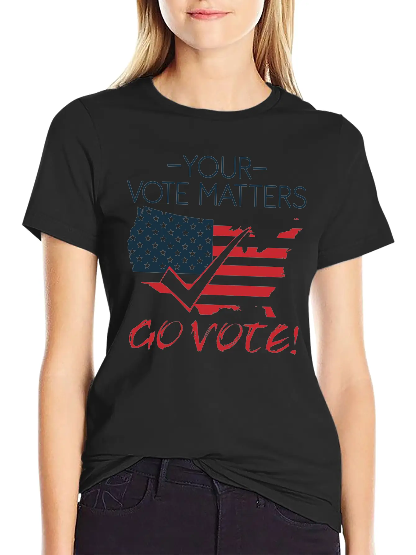Vote Voting Elections President Voice Decision Stylish Everyday T-Shirt – Unisex Basic Cotton Tee