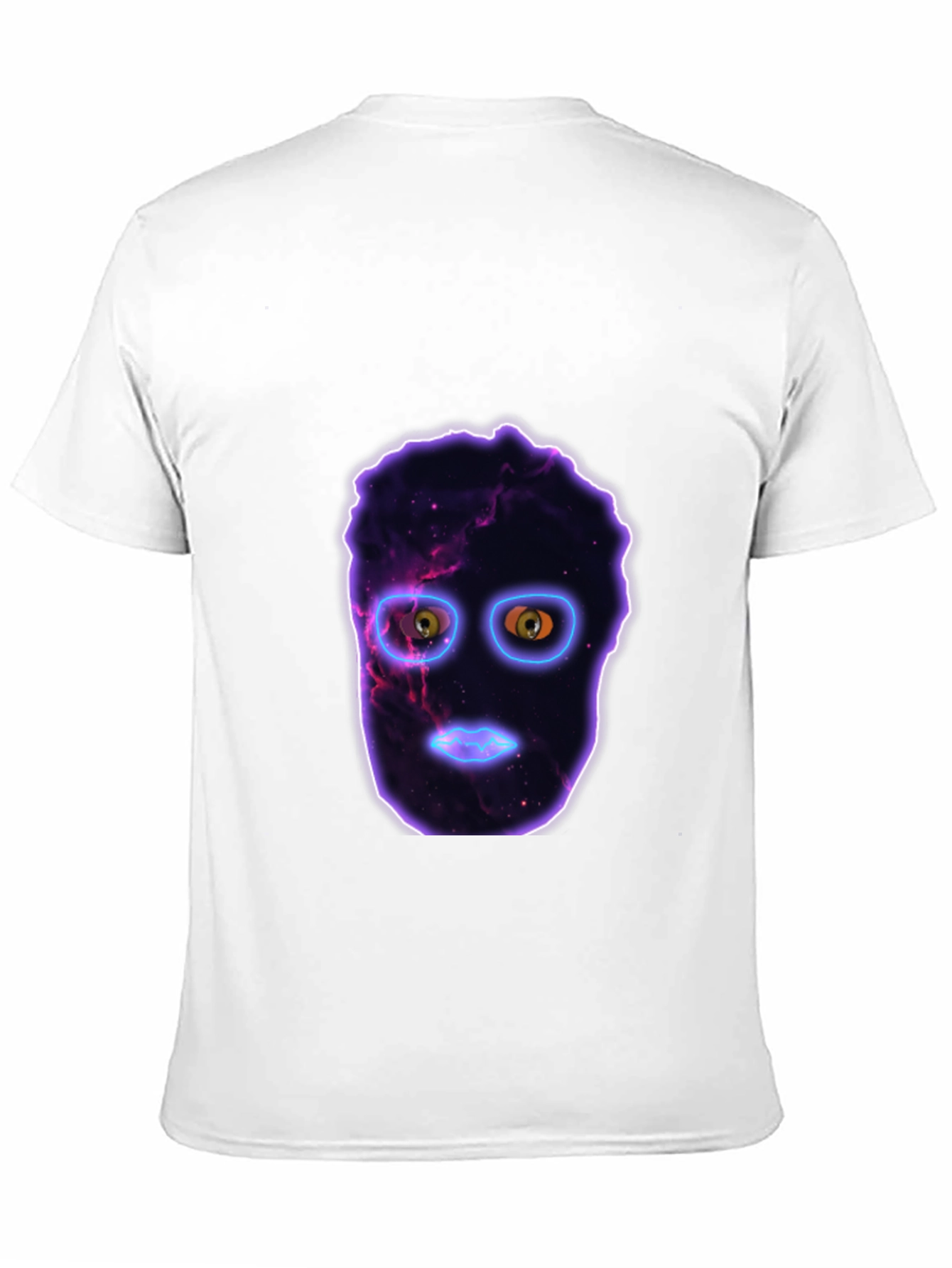 Cosmic Face Black T-Shirt - Unique Graphic Tee