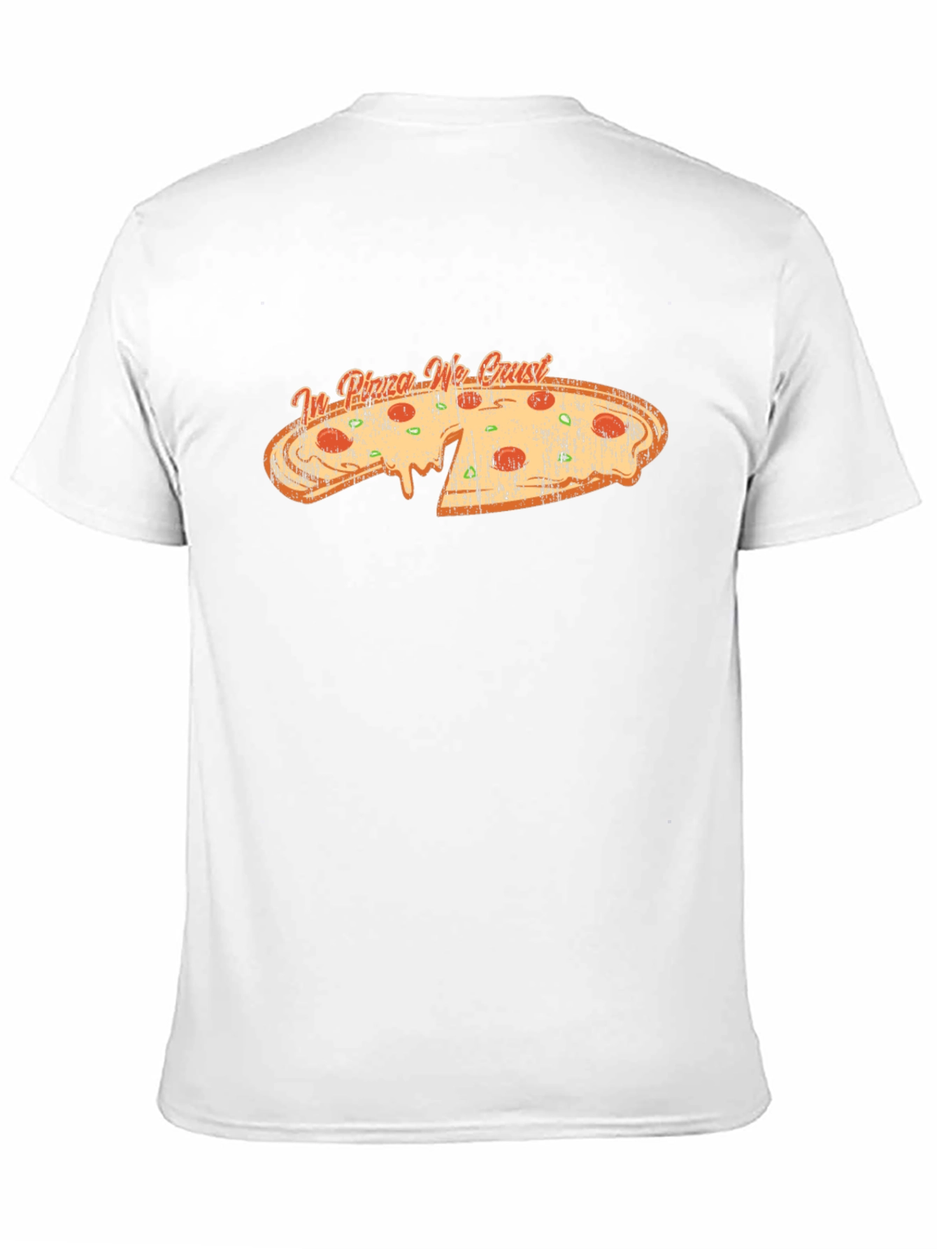 In Pizza We Crust Black Graphic Tee
