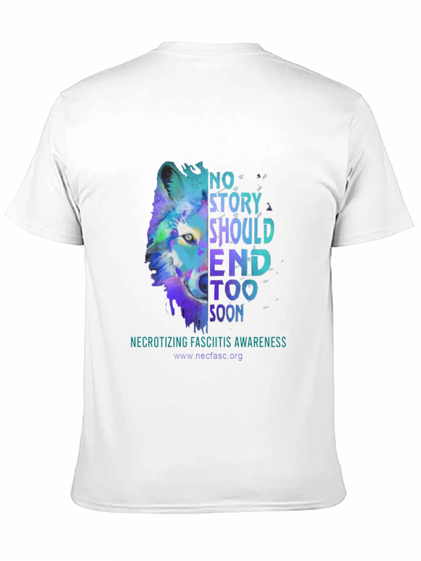 Awareness Graphic Tee - Necrotizing Fasciitis Wolf