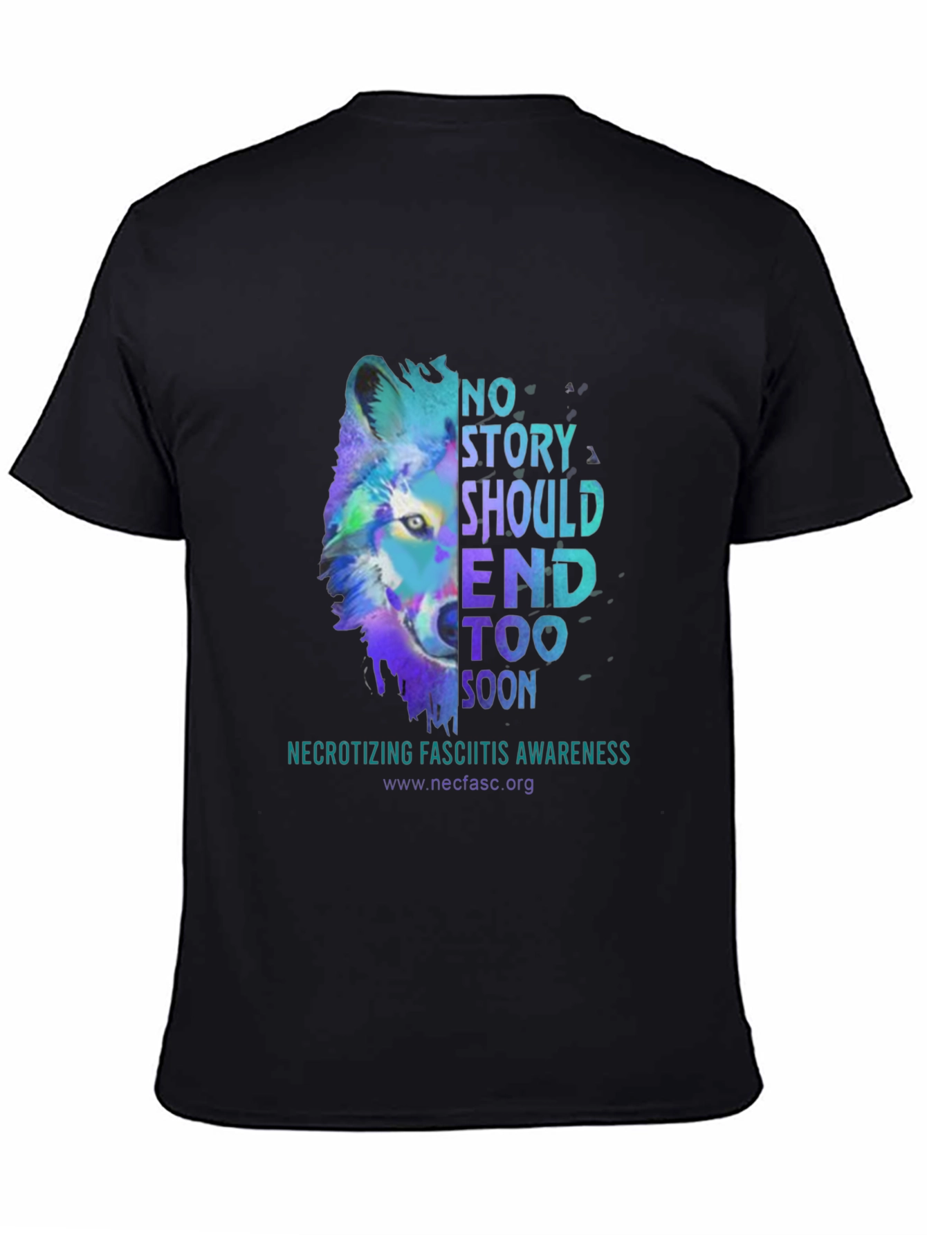 Awareness Graphic Tee - Necrotizing Fasciitis Wolf