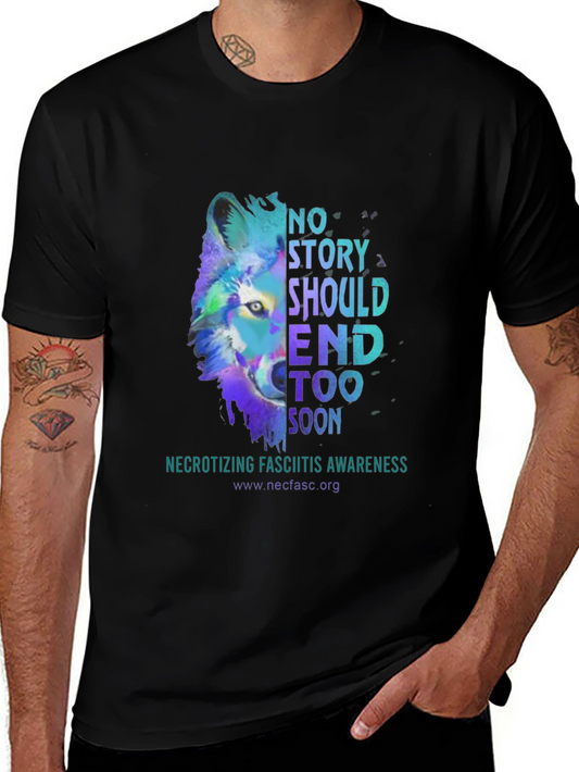 Awareness Graphic Tee - Necrotizing Fasciitis Wolf