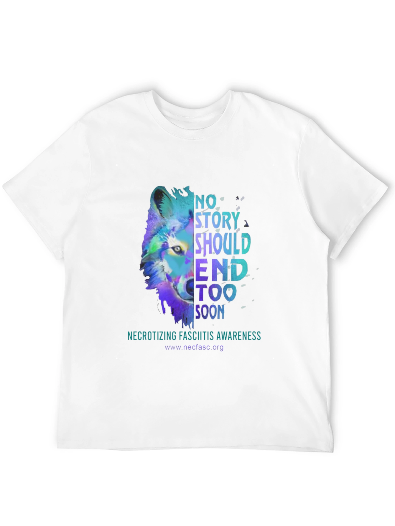 Awareness Graphic Tee - Necrotizing Fasciitis Wolf