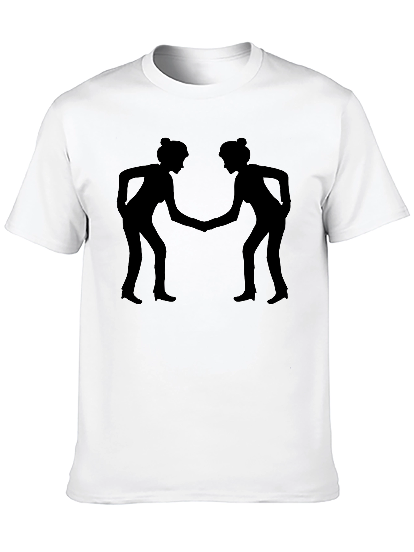 Silhouette Handshake Graphic Tee