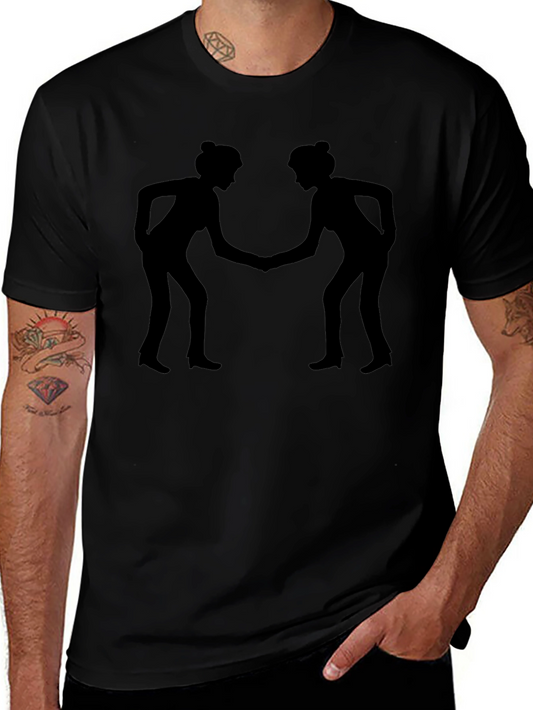 Silhouette Handshake Graphic Tee