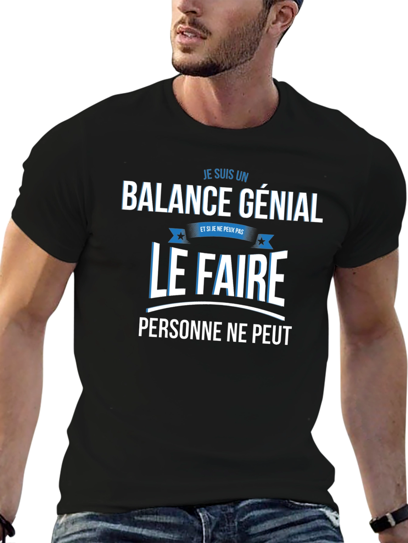 Balance Genial T-Shirt: Funny French Zodiac Tee