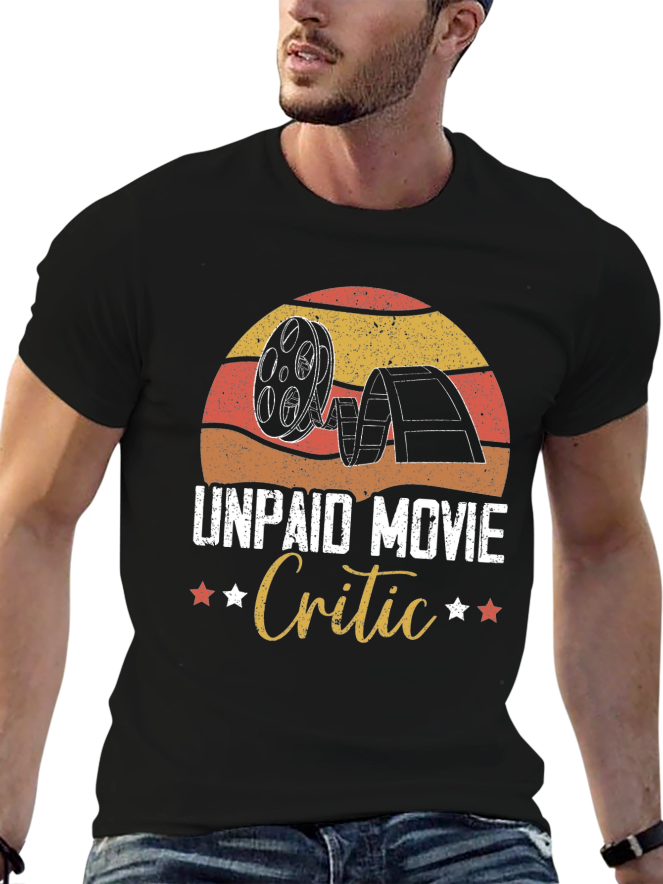 Unpaid Movie Critic Graphic Tee - Film Lover Gift