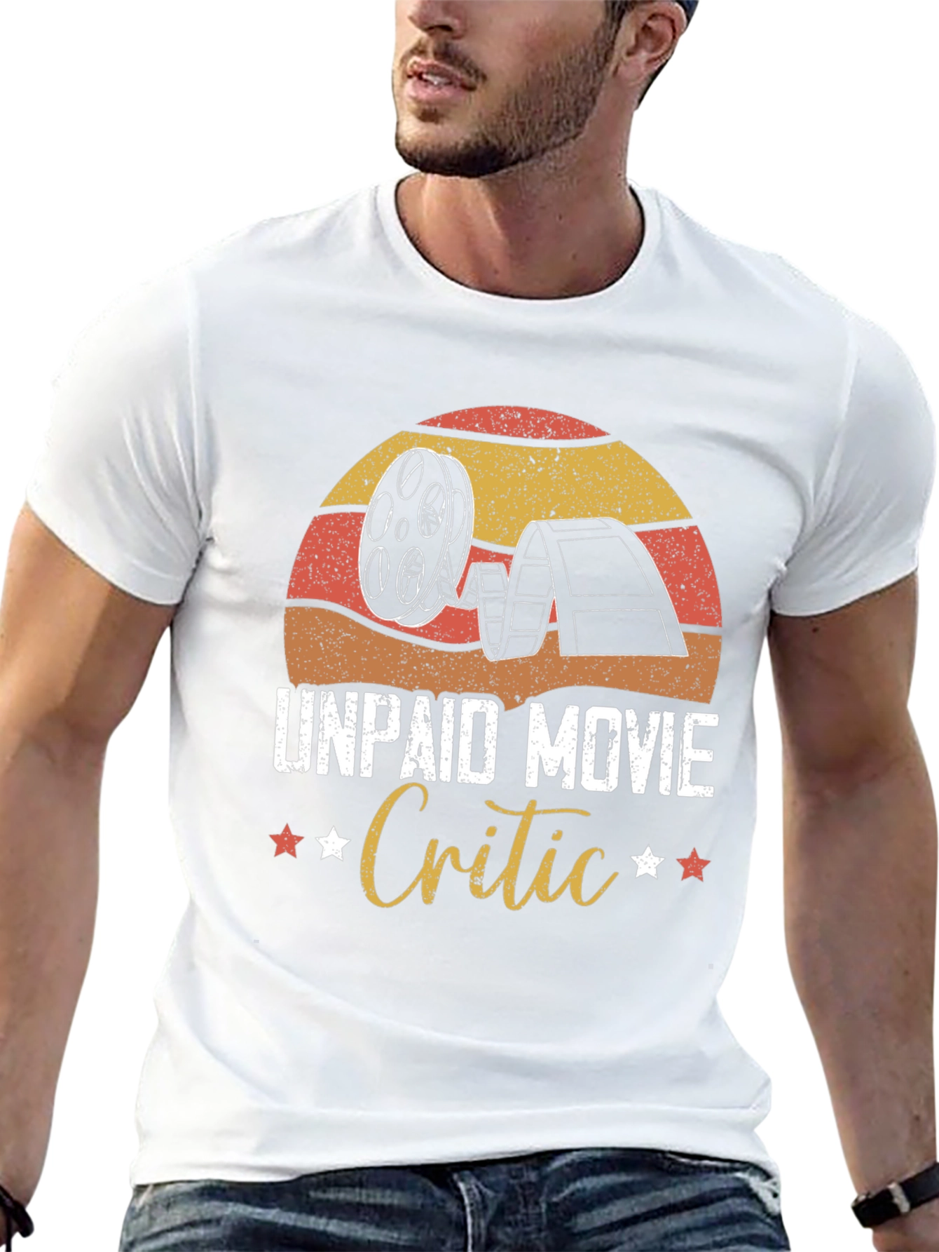 Unpaid Movie Critic Graphic Tee - Film Lover Gift