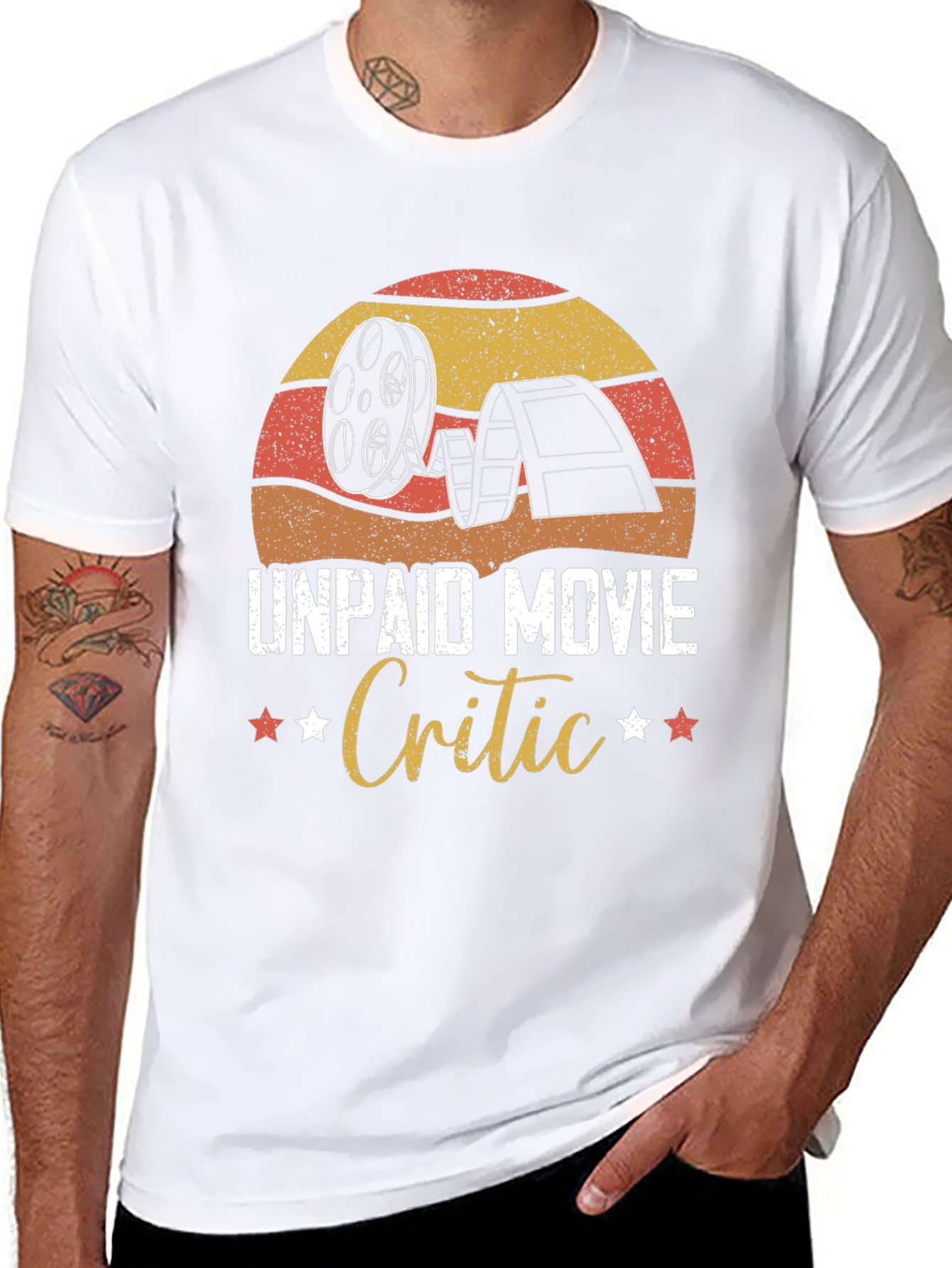 Unpaid Movie Critic Graphic Tee - Film Lover Gift